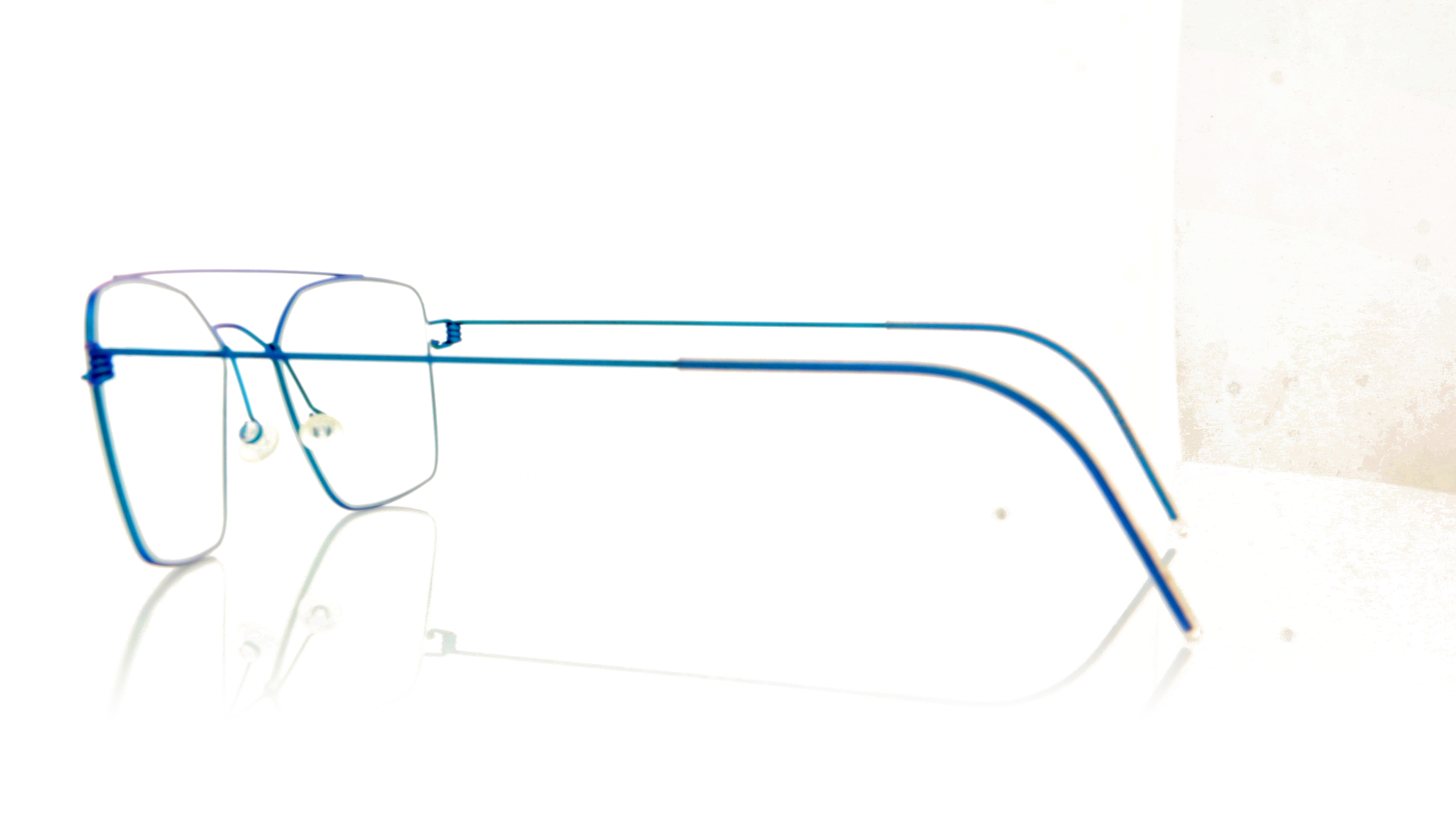Lindberg Air Rim Mark Blue 80 80 Glasses