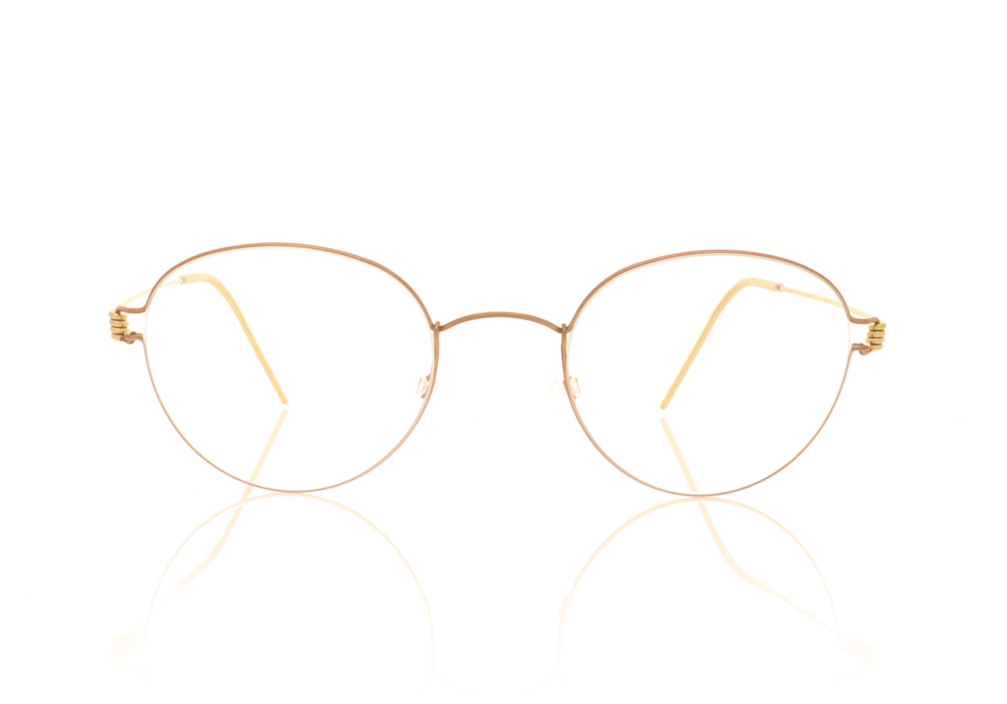 Lindberg Air Rim Bo Bo Brown Gold PU12 PGT Glasses