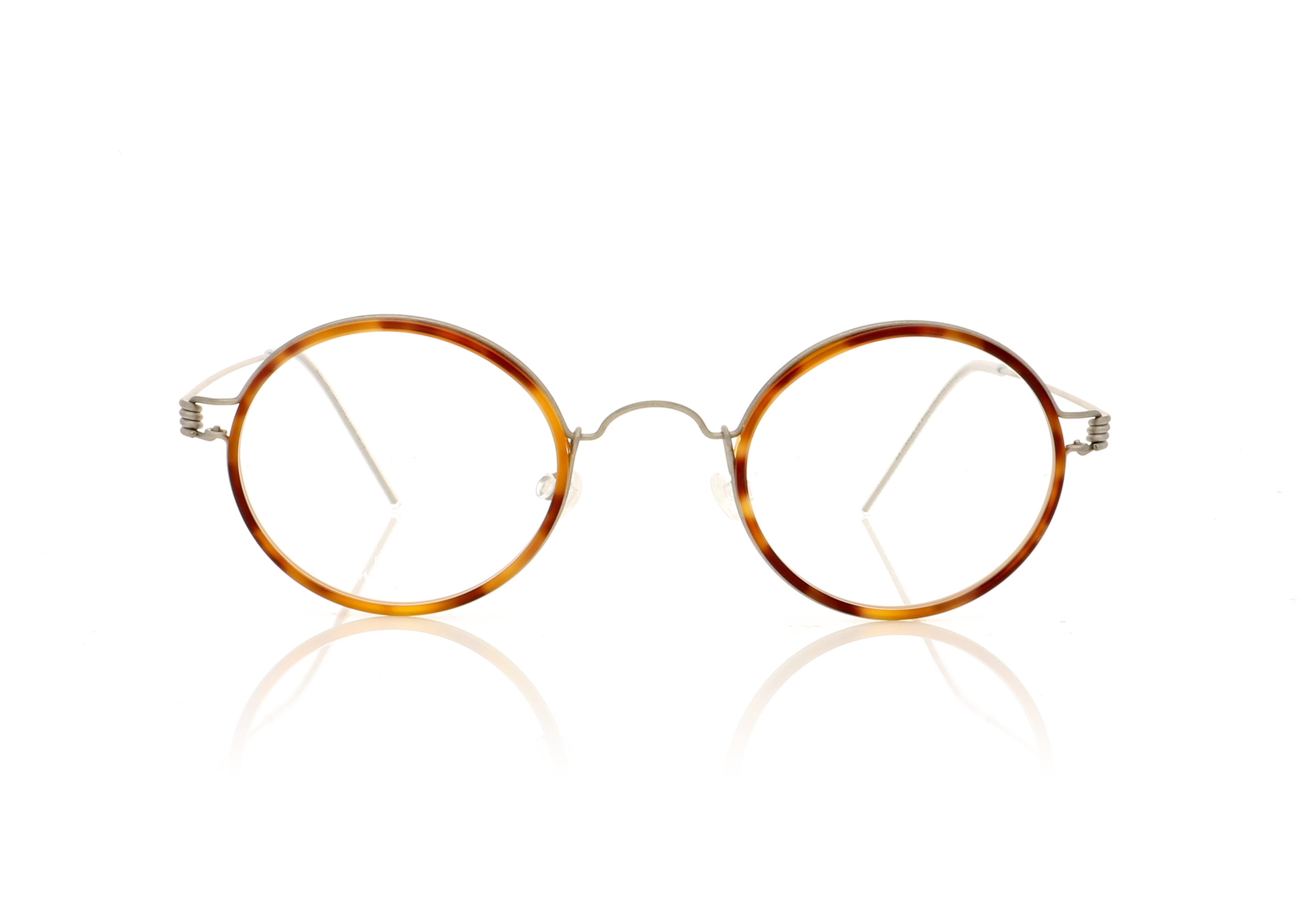 Lindberg Air Rim Harley Harley Tortoiseshell/Matte Silver Temples K25-T10-10 Glasses