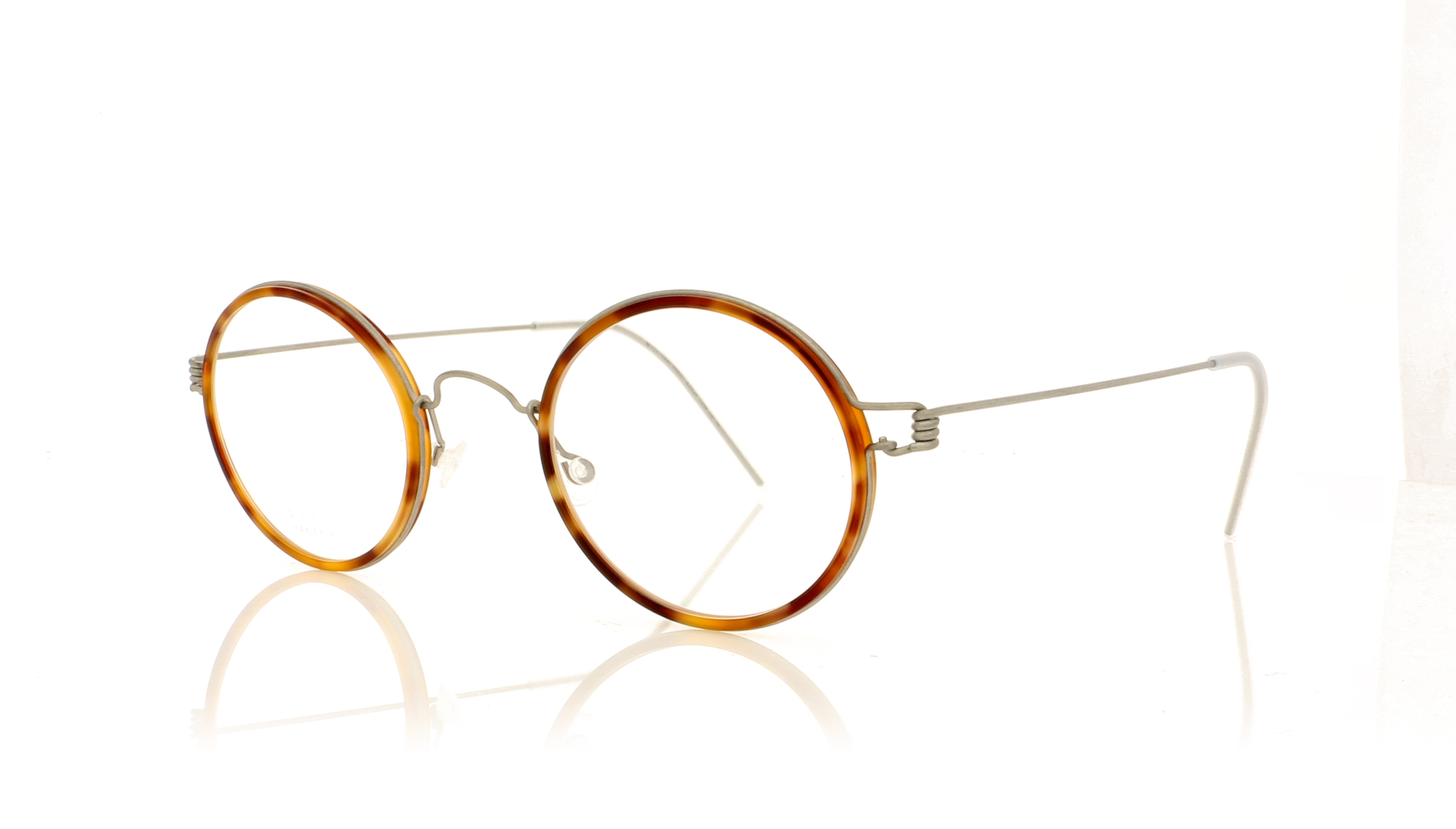 Lindberg Air Rim Harley Harley Tortoiseshell/Matte Silver Temples K25-T10-10 Glasses