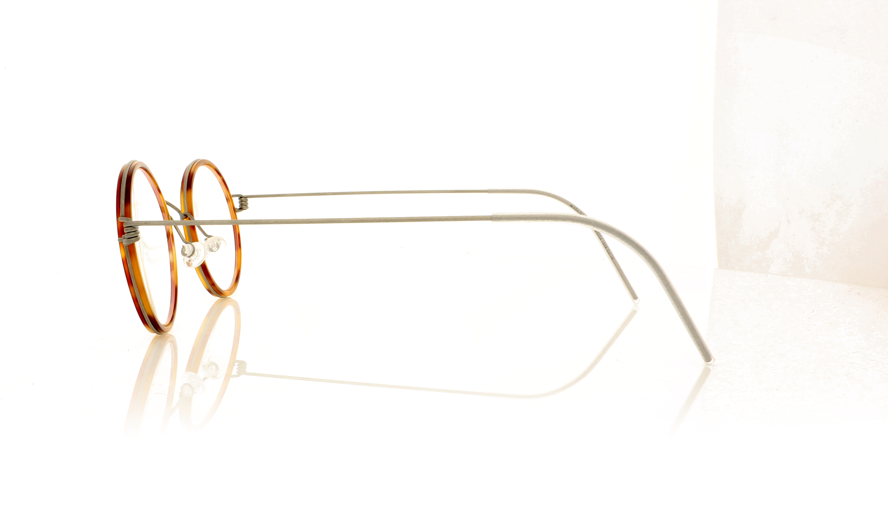 Lindberg Air Rim Harley Harley Tortoiseshell/Matte Silver Temples K25-T10-10 Glasses