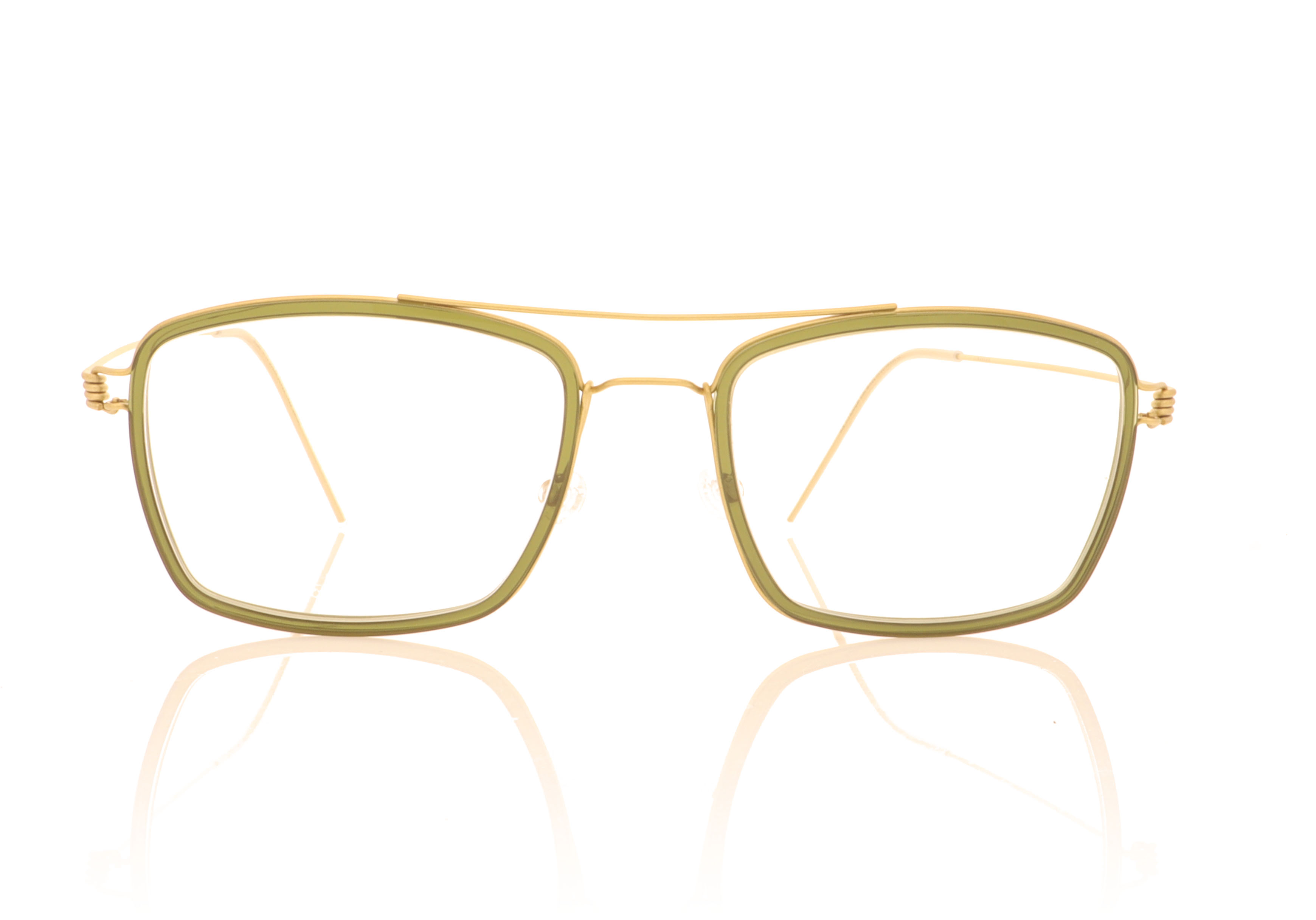 Lindberg Air Rim Oscar Oscar Gold Green GT K175 Glasses