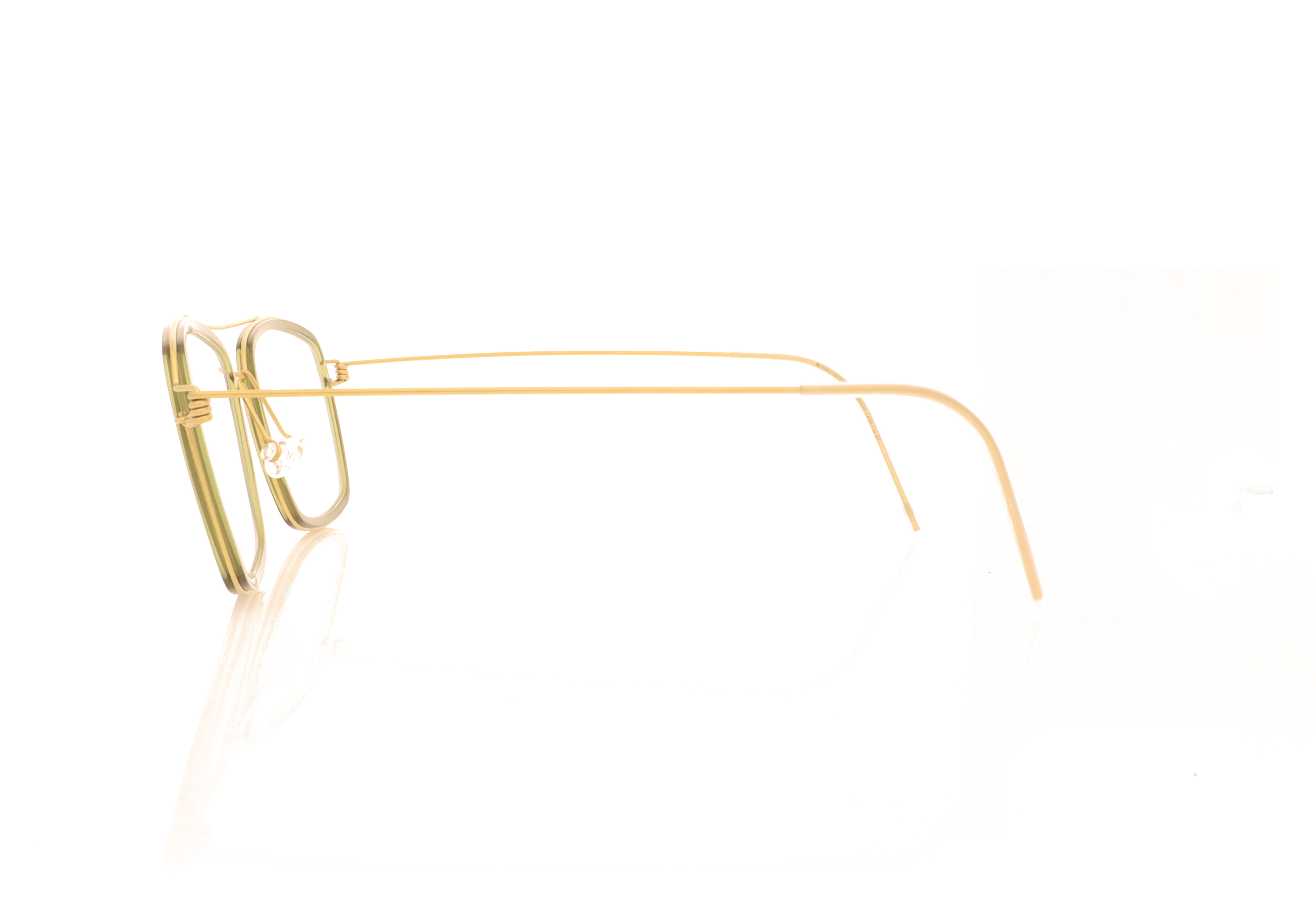 Lindberg Air Rim Oscar Oscar Gold Green GT K175 Glasses