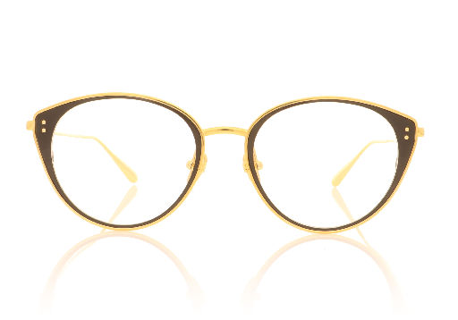 Picture of Linda Farrow Alba C1 Gold Glasses