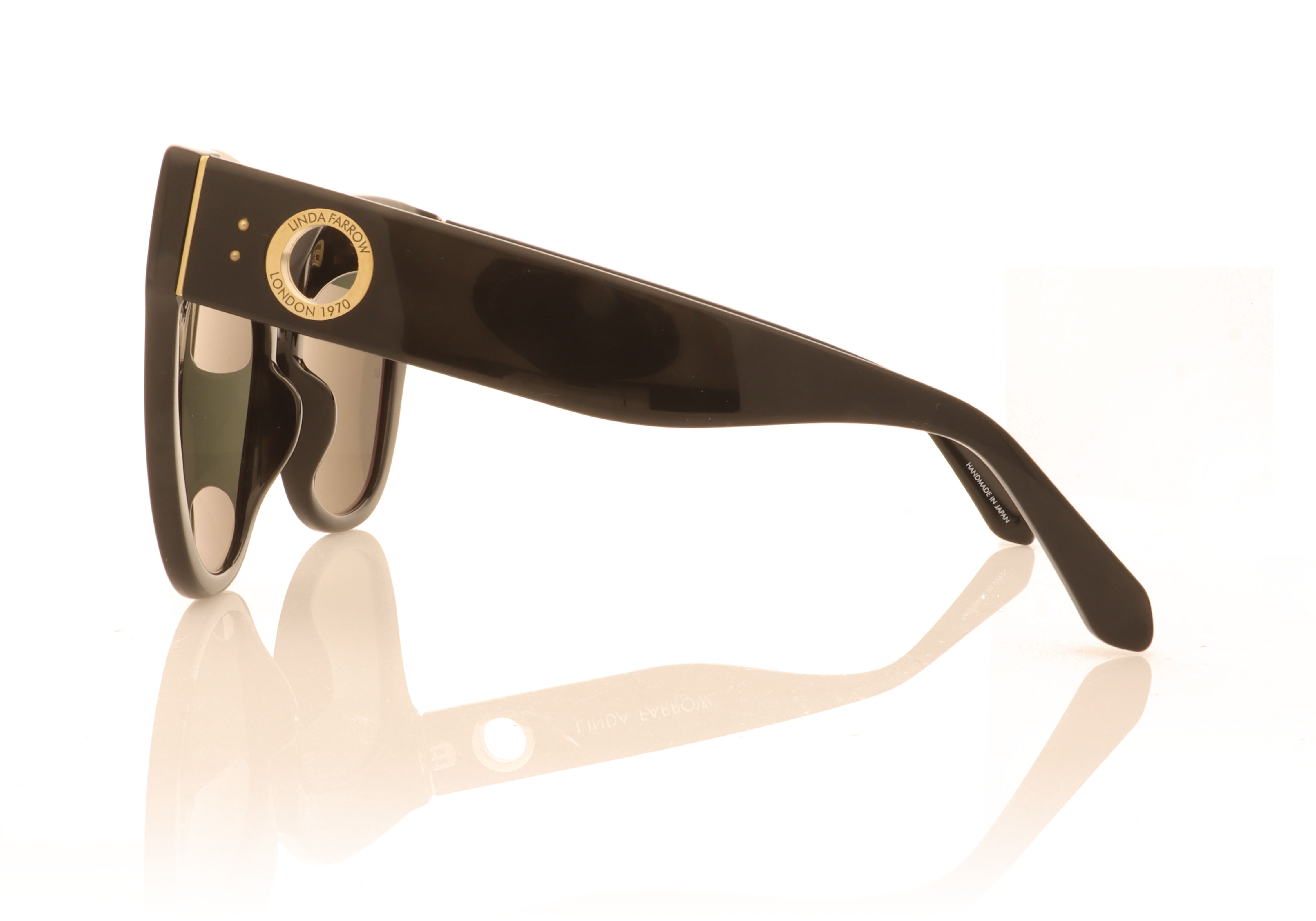 Linda Farrow Dunaway Black C1 Sunglasses