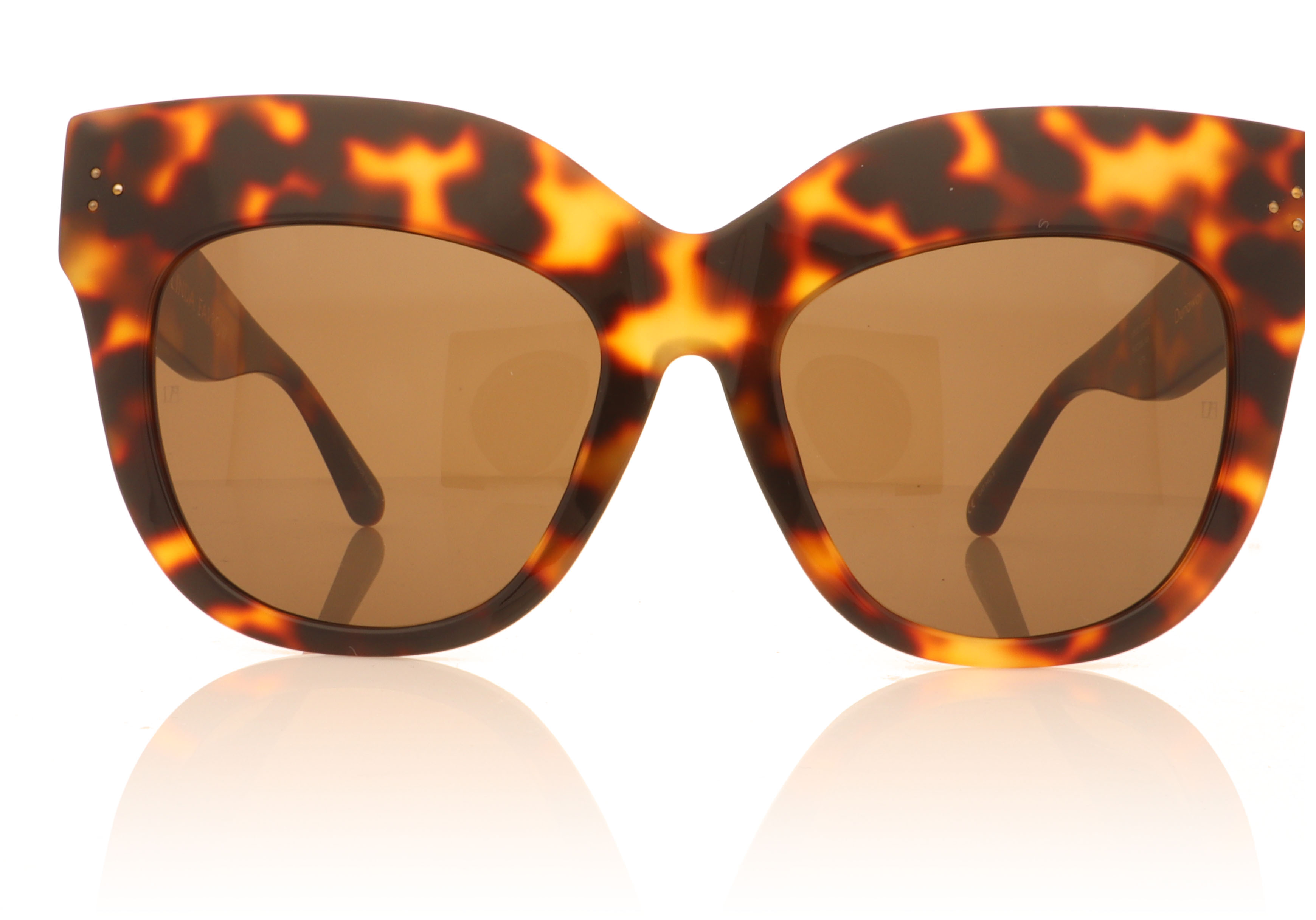 Linda Farrow Dunaway Tortoise C2 Sunglasses