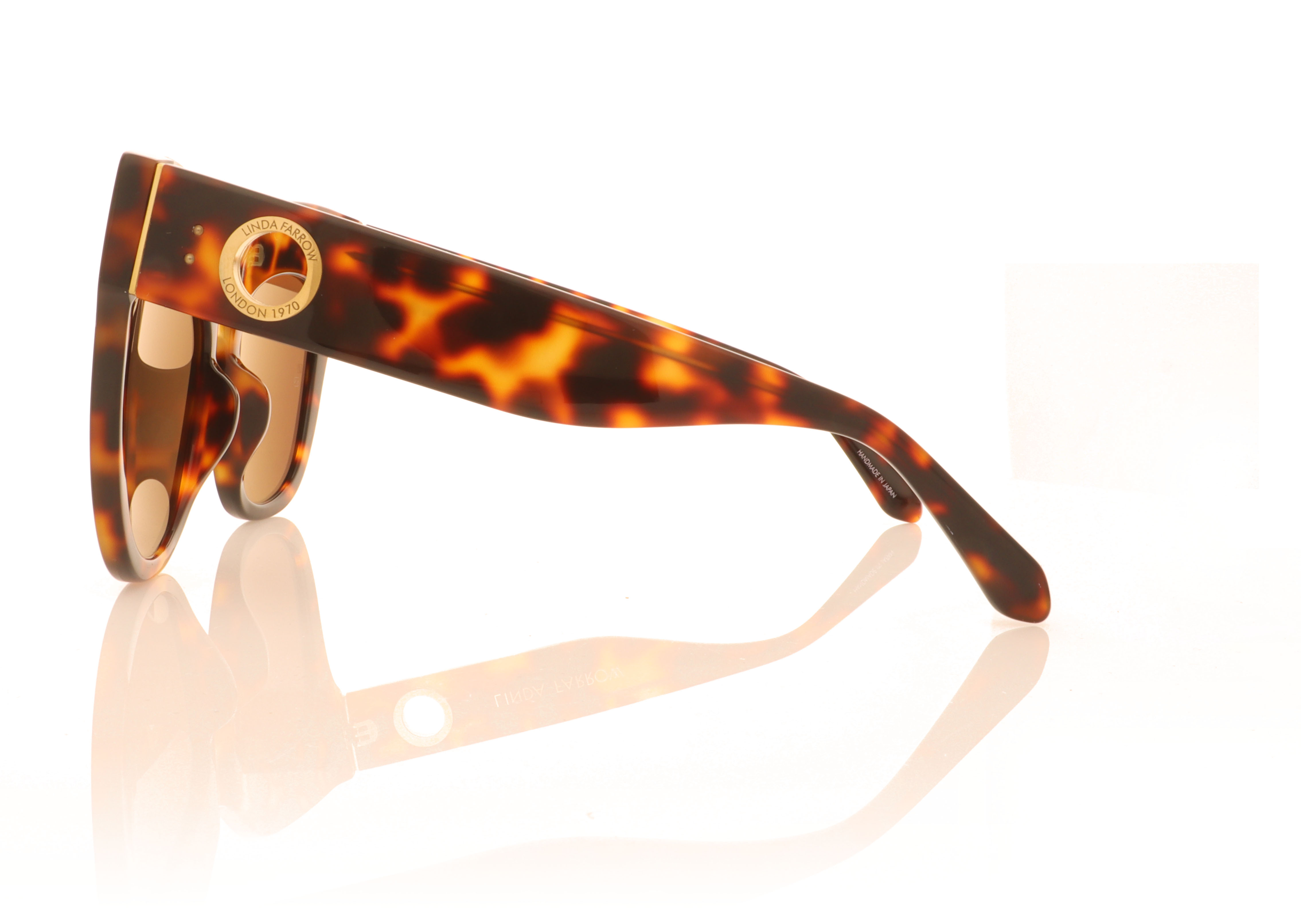 Linda Farrow Dunaway Tortoise C2 Sunglasses