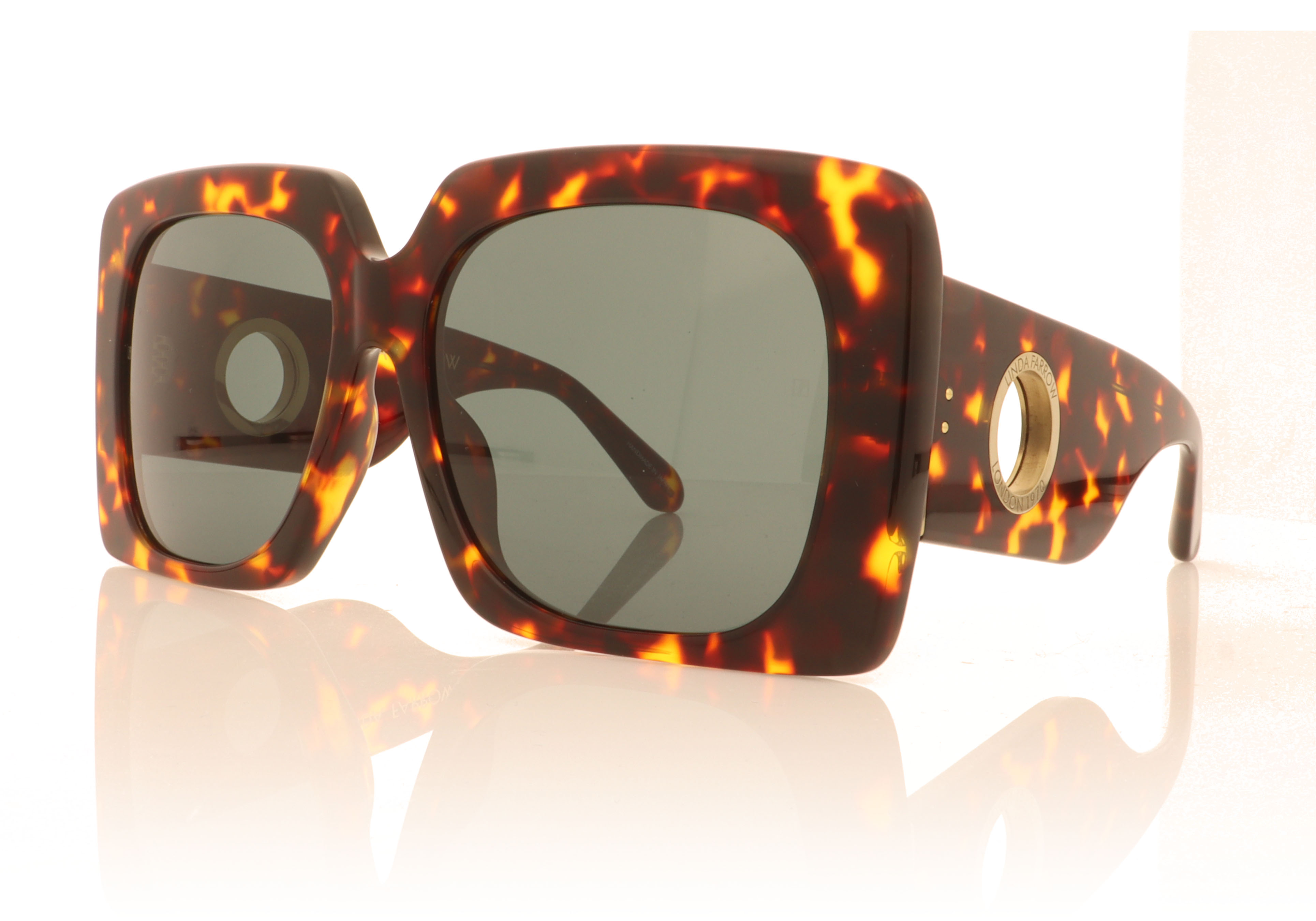 Linda Farrow Sierra Tortoise C3 Sunglasses