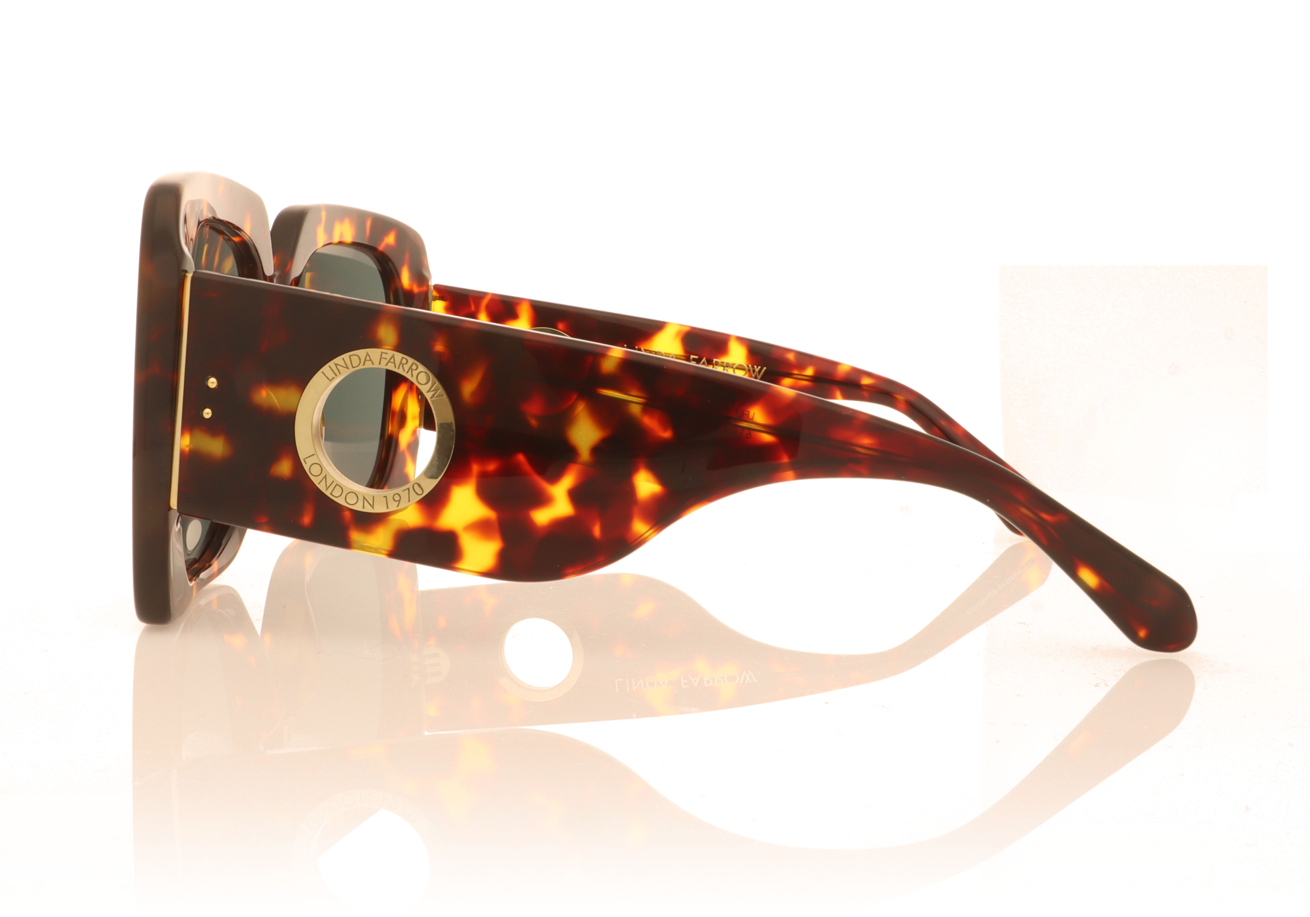 Linda Farrow Sierra Tortoise C3 Sunglasses