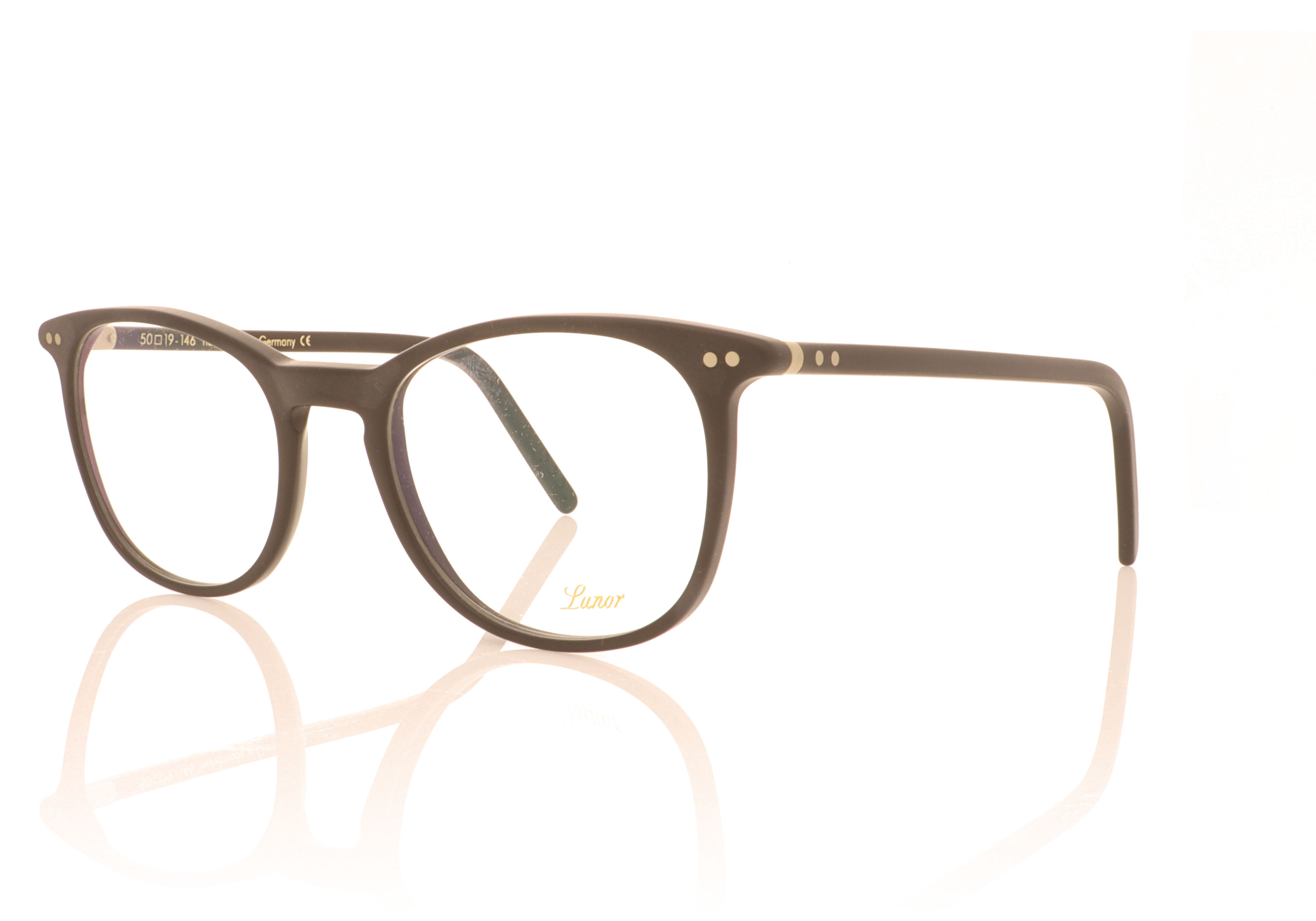 Lunor LU607 Matte Black 1M Glasses