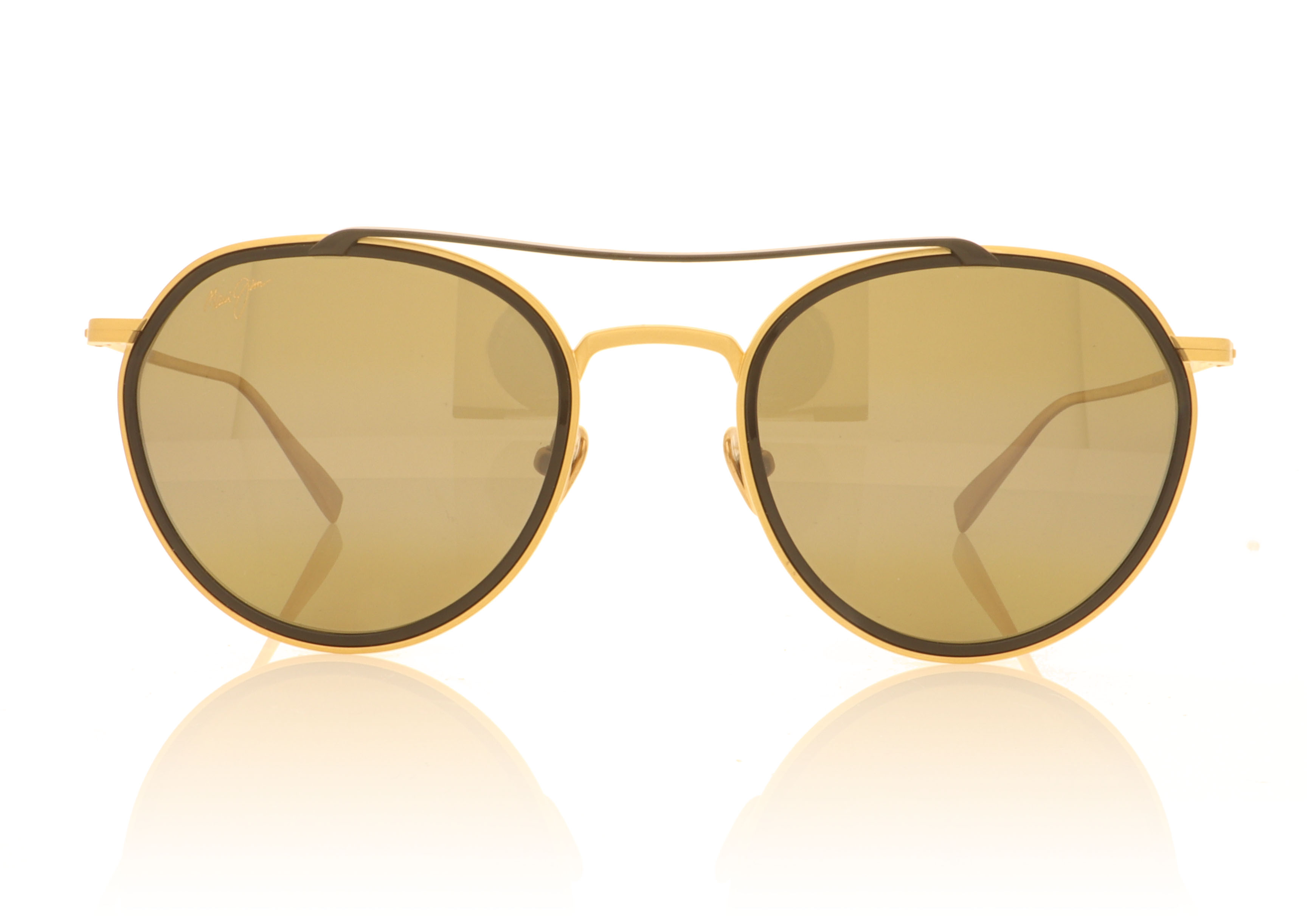 Maui Jim Bowline MJ557 Gold Black 16M Sunglasses