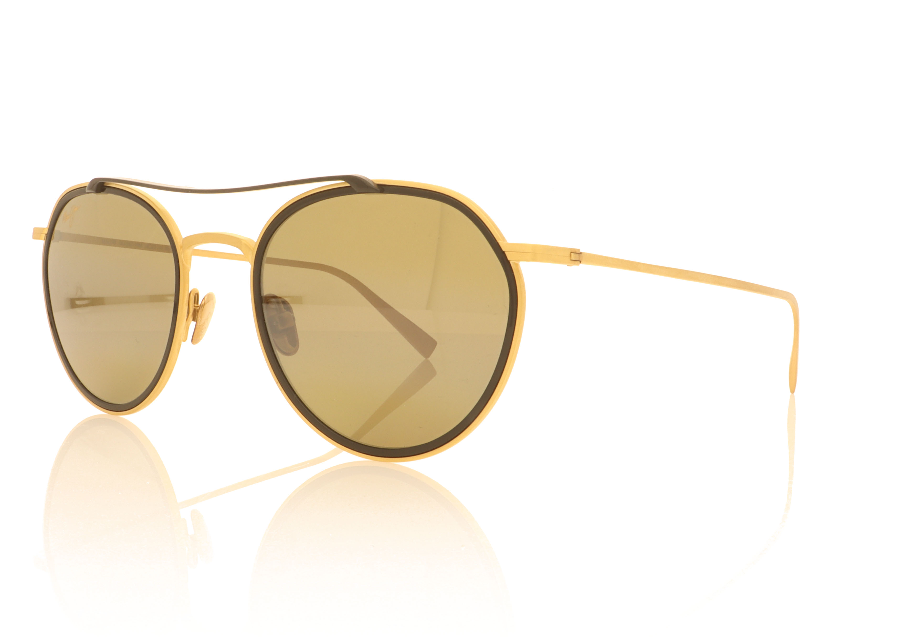 Maui Jim Bowline MJ557 Gold Black 16M Sunglasses