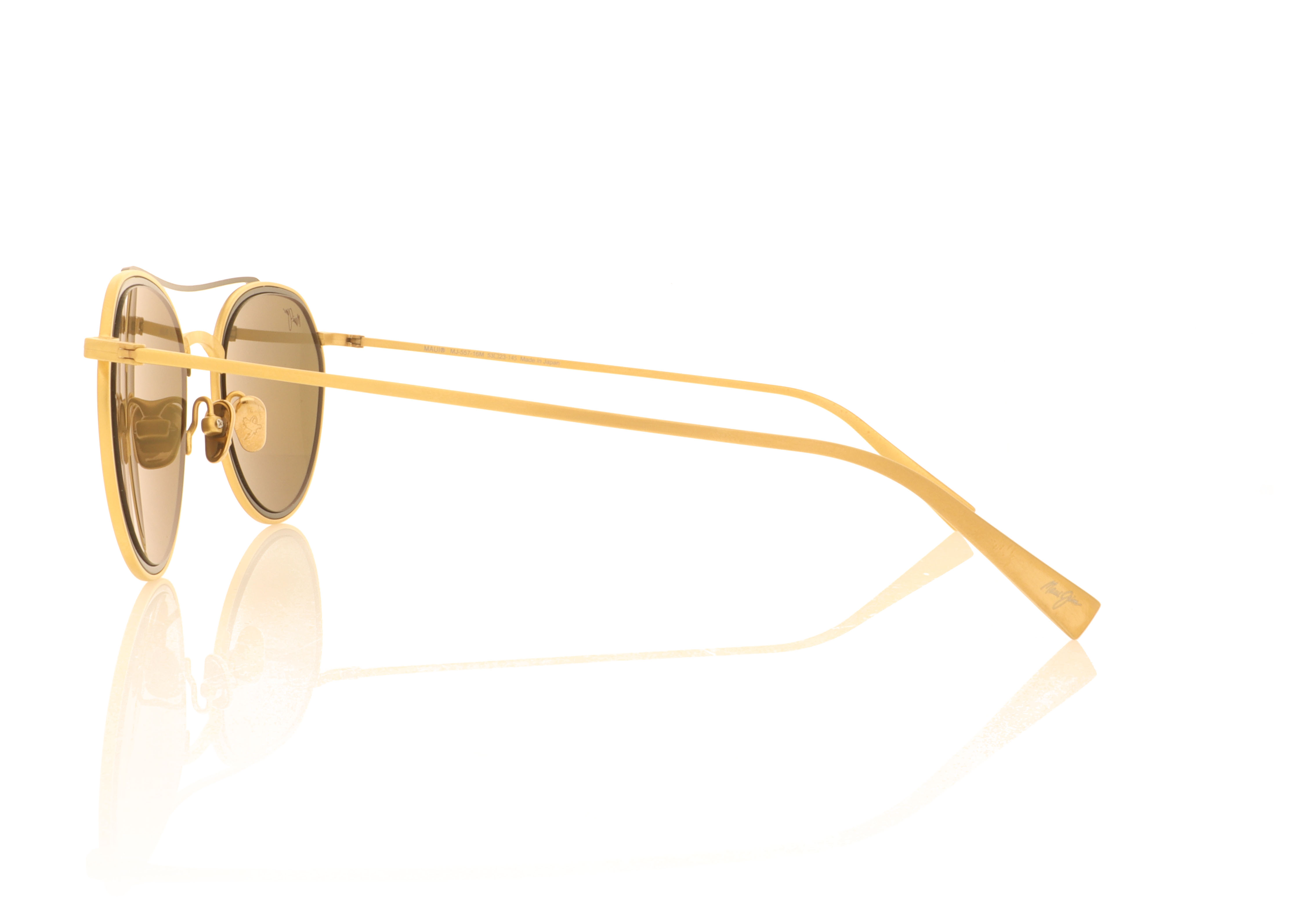 Maui Jim Bowline MJ557 Gold Black 16M Sunglasses