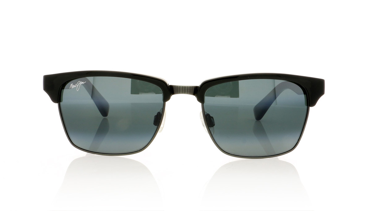 Maui Jim Kawika MJ257 Mj Gloss Black/Antique Pew/N.Gry 17C Sunglasses