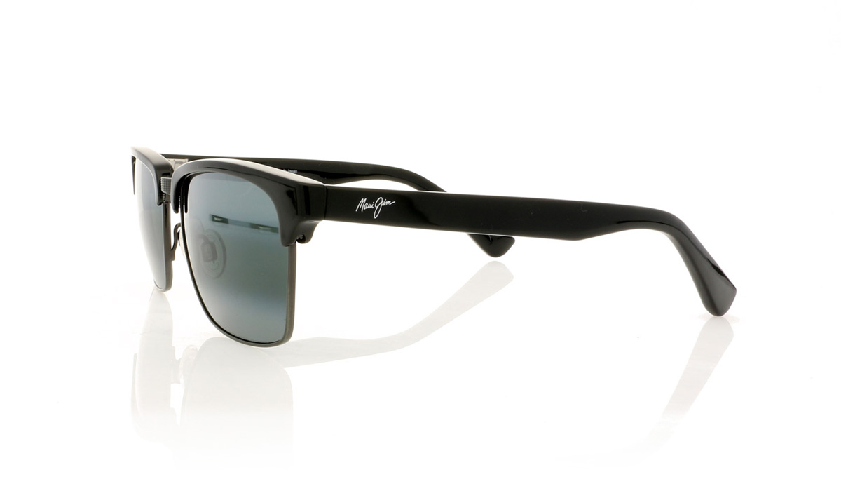 Maui Jim Kawika MJ257 Mj Gloss Black/Antique Pew/N.Gry 17C Sunglasses