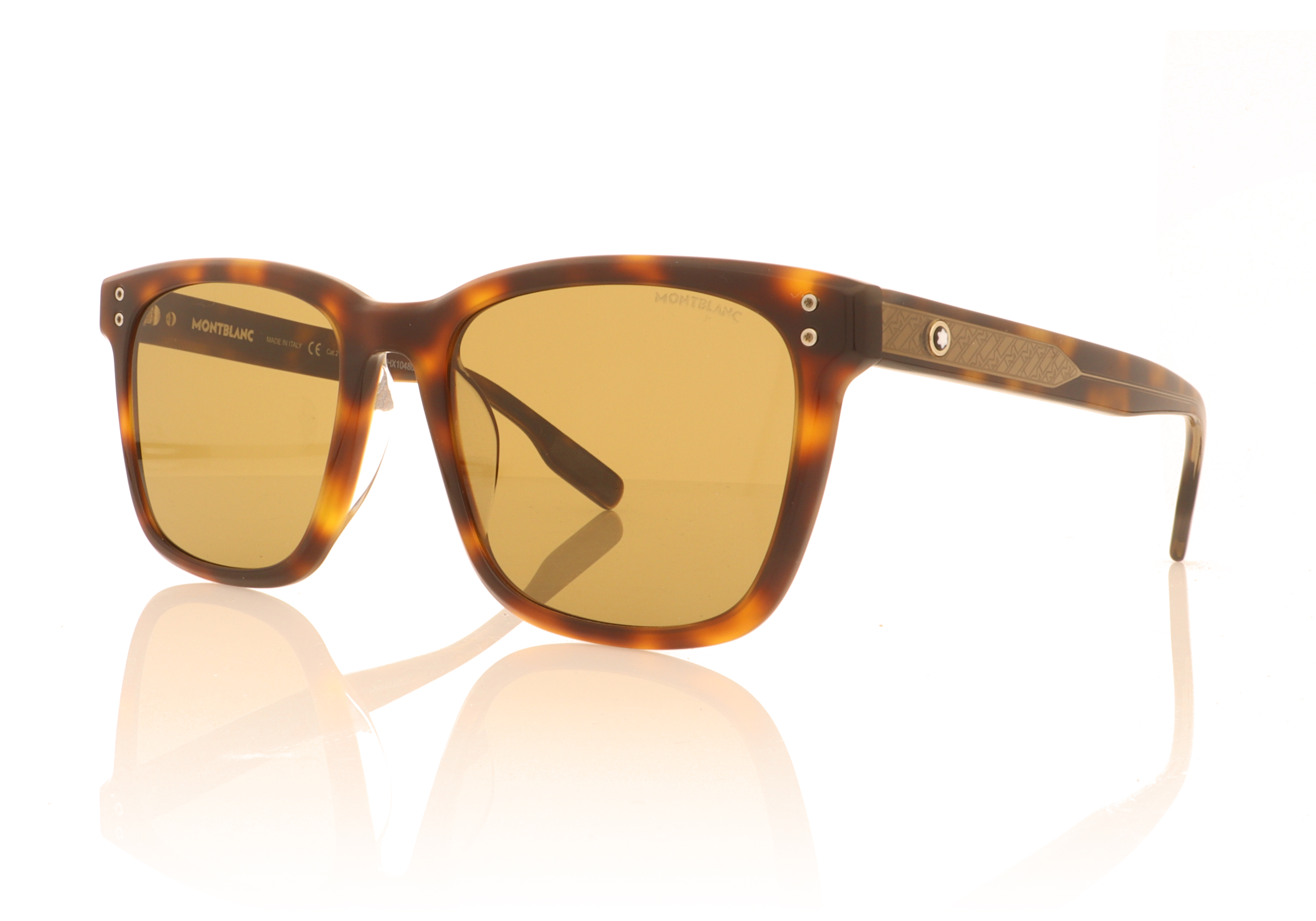 Montblanc MB0138SK 138 Havana 2 Sunglasses