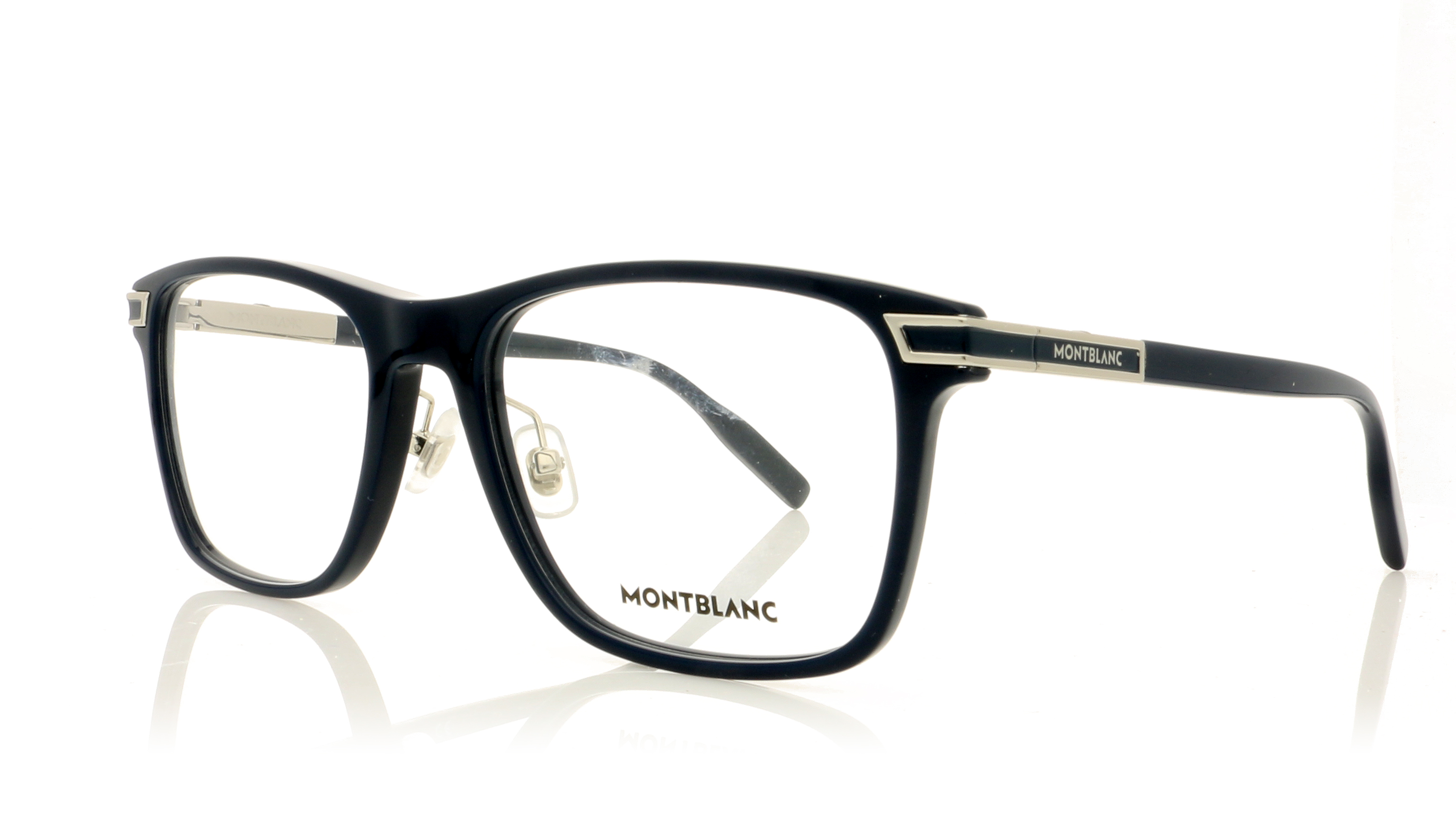 Montblanc MB0042O Blue-Silver 3 Glasses