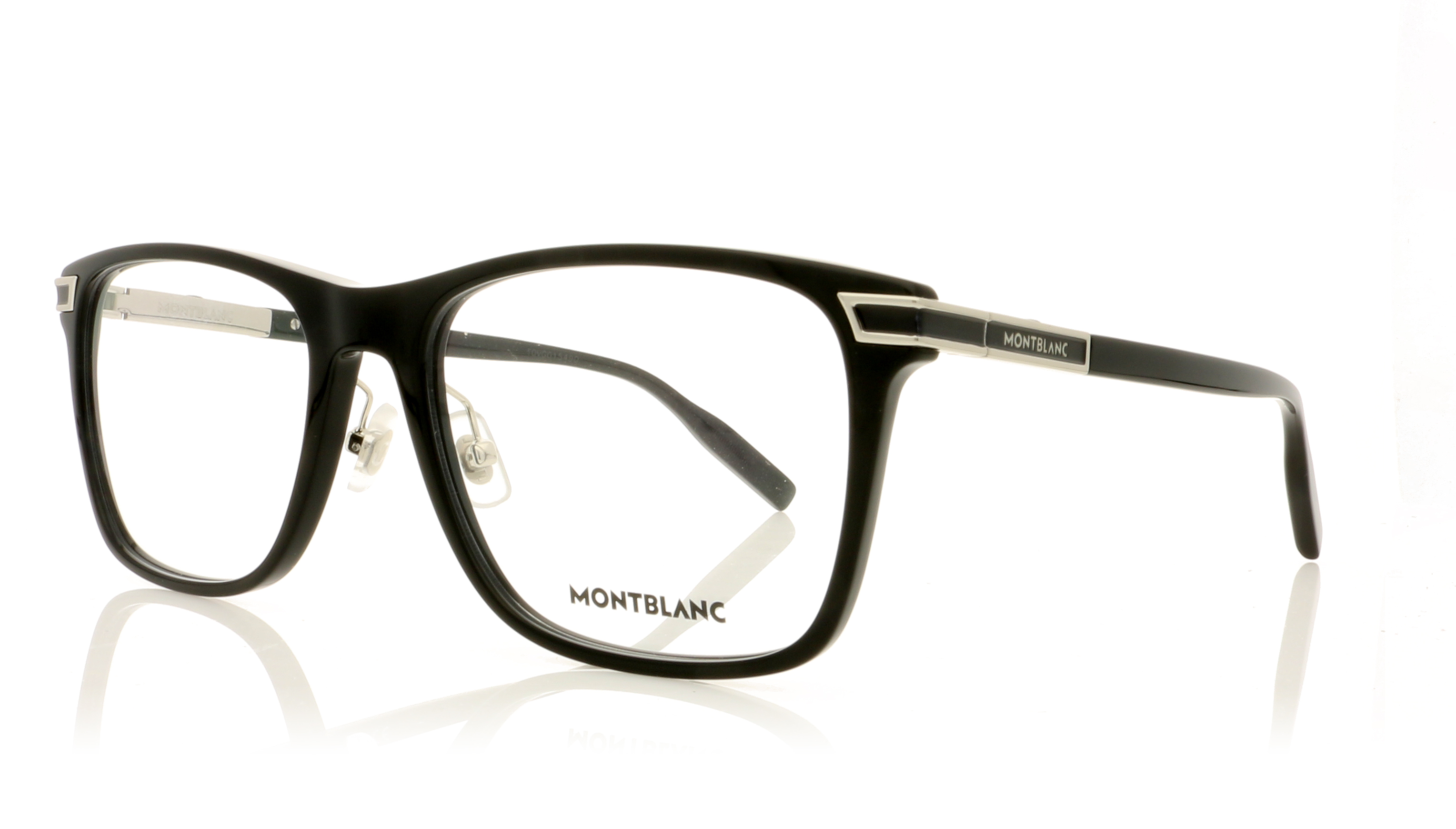 Montblanc MB0042O Black-Silver 5 Glasses