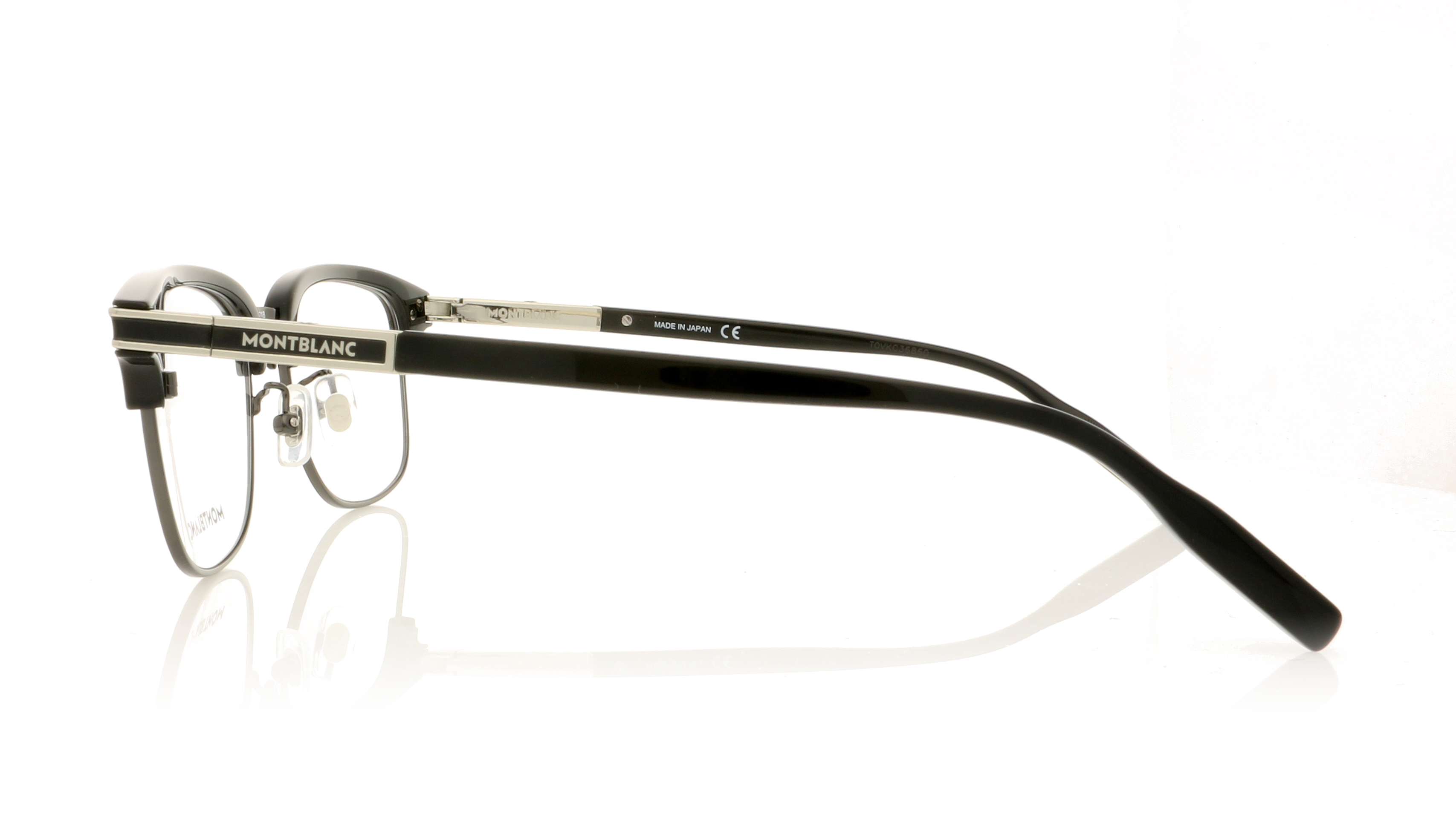 Montblanc MB0043O Black-Silver 1 Glasses
