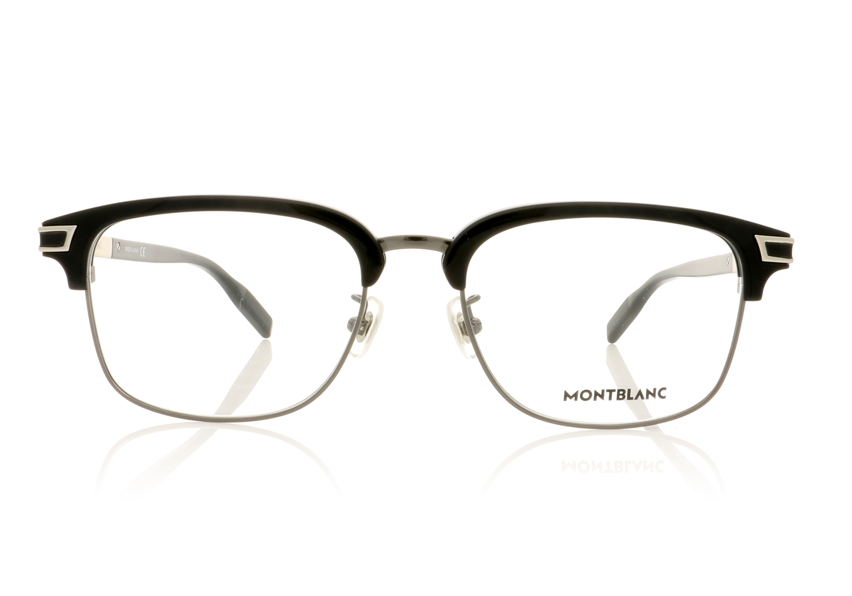 Montblanc MB0043O Black-Silver 5 Glasses