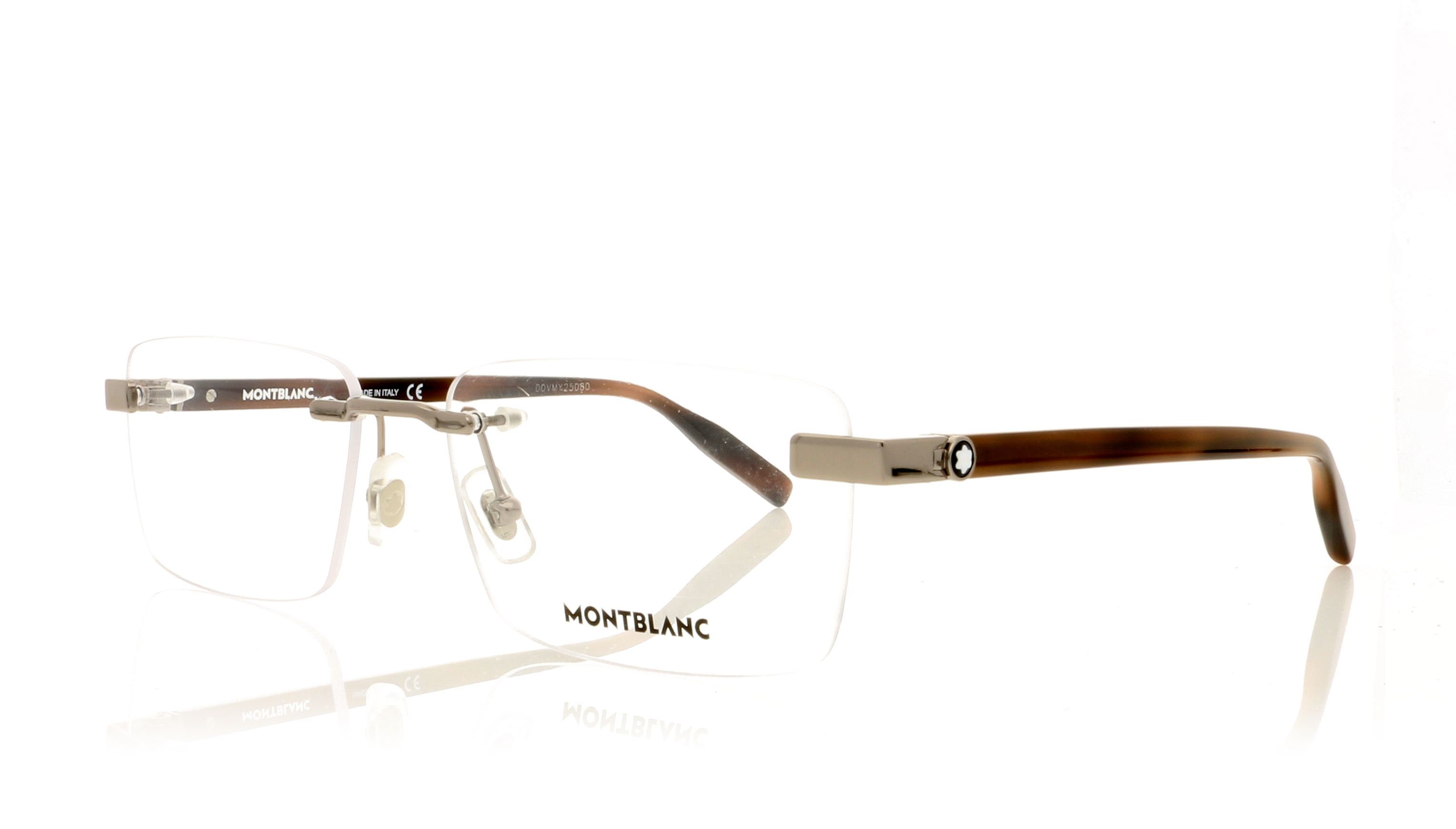 Montblanc MB0055O Ruthenium-Havana 3 Glasses