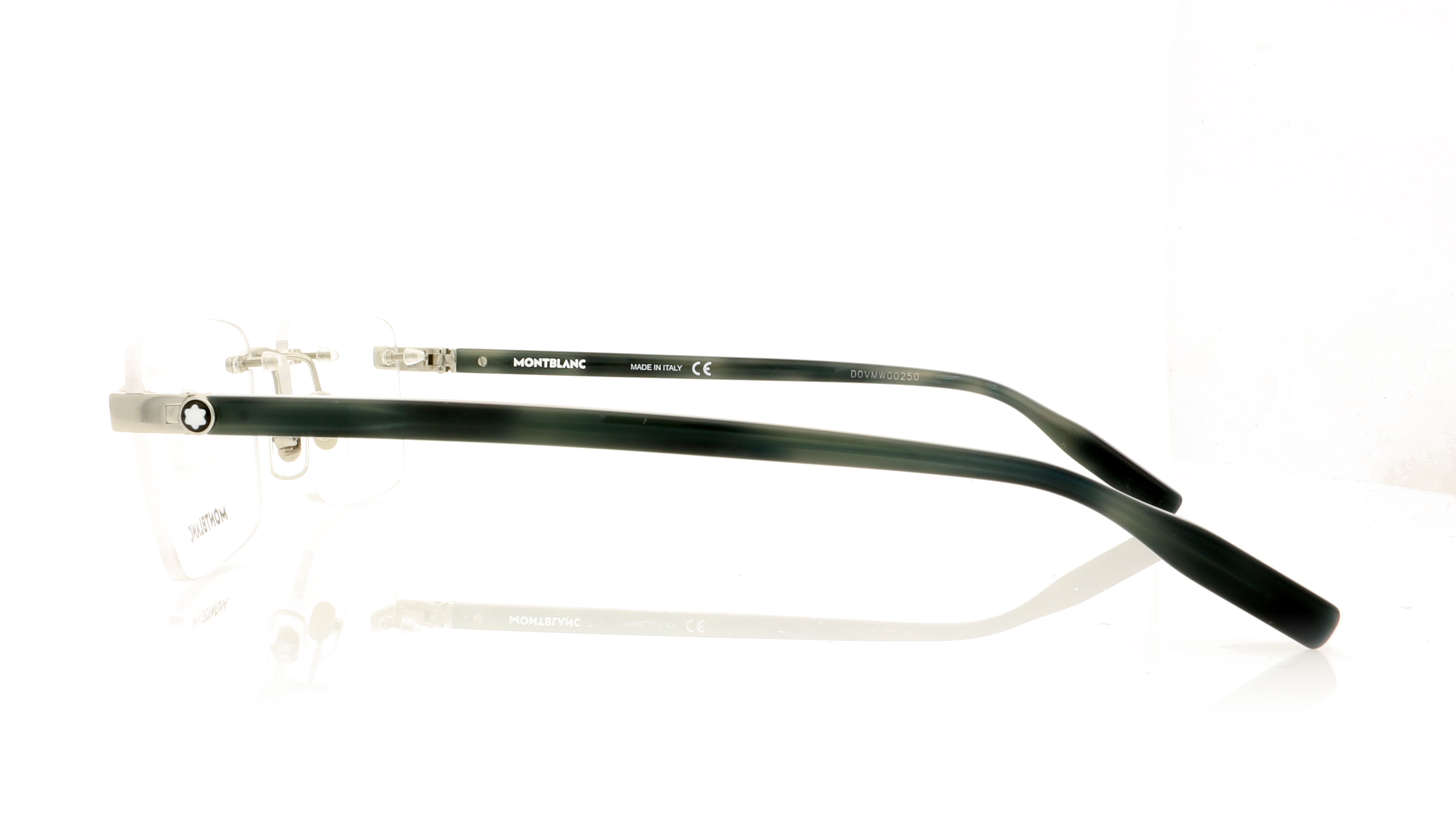 Montblanc MB0055O Silver-Havana 4 Glasses