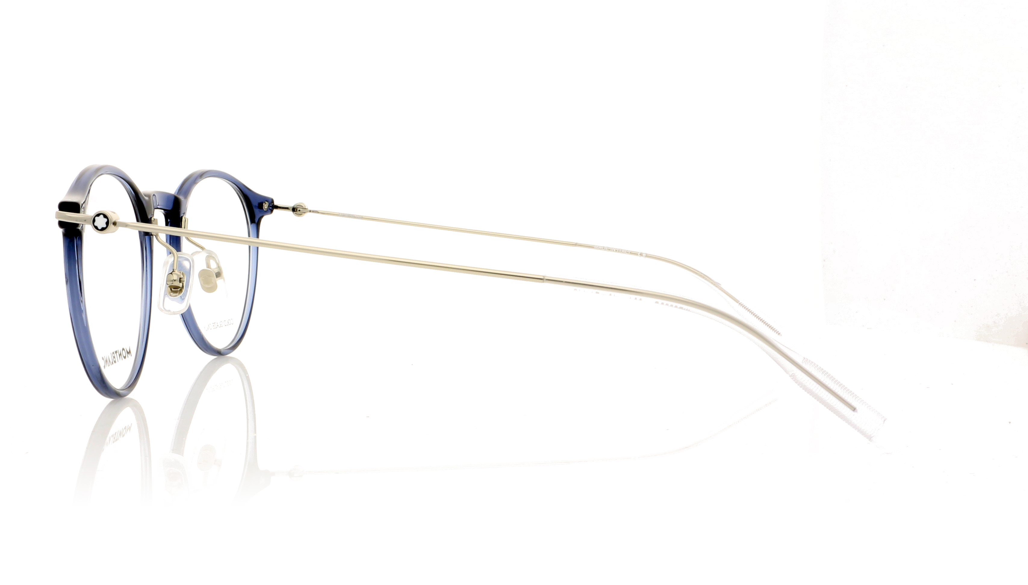 Montblanc MB0099O Blue-Silver 4 Glasses