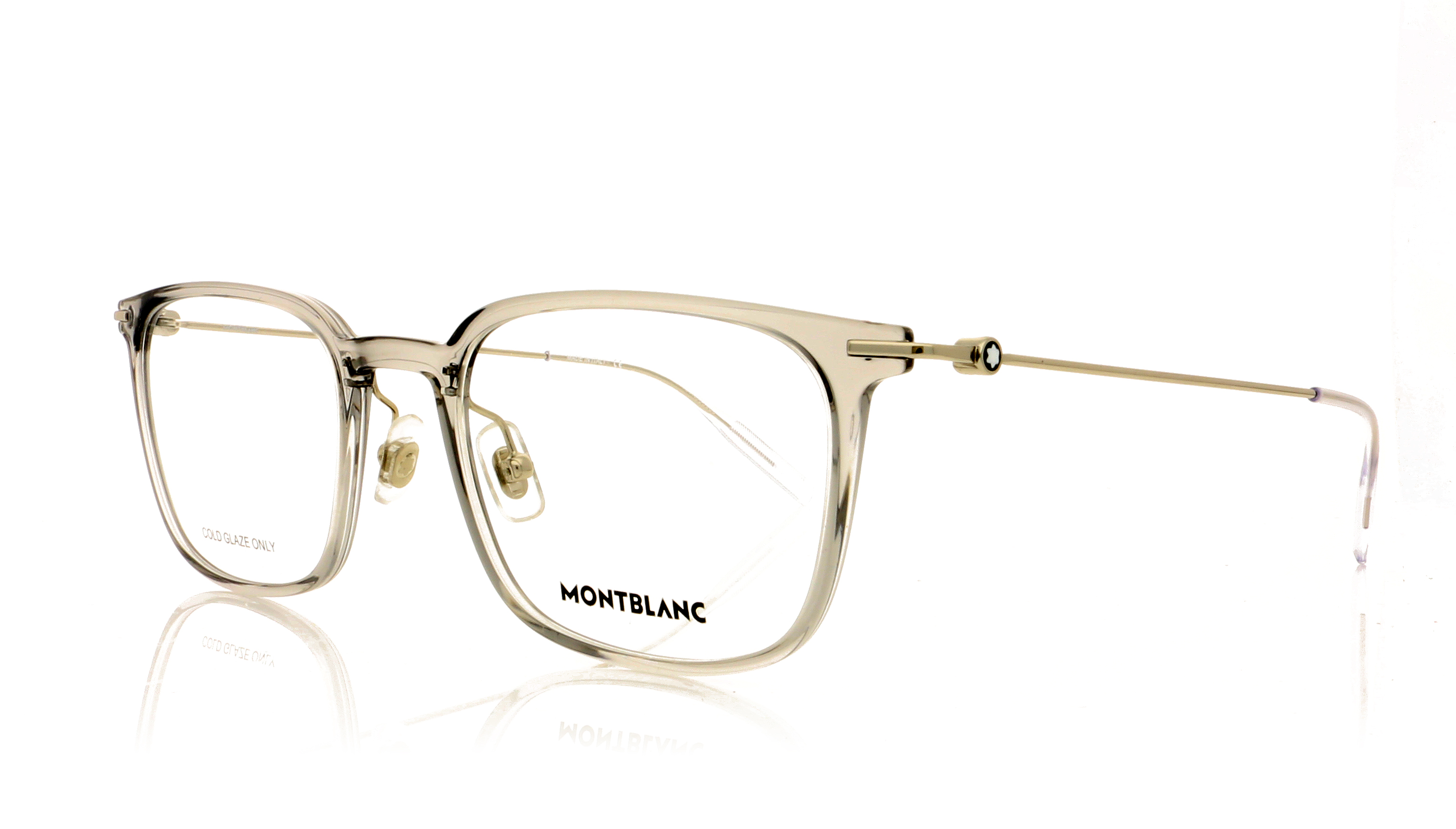 Montblanc MB0100O Grey-Silver 2 Glasses
