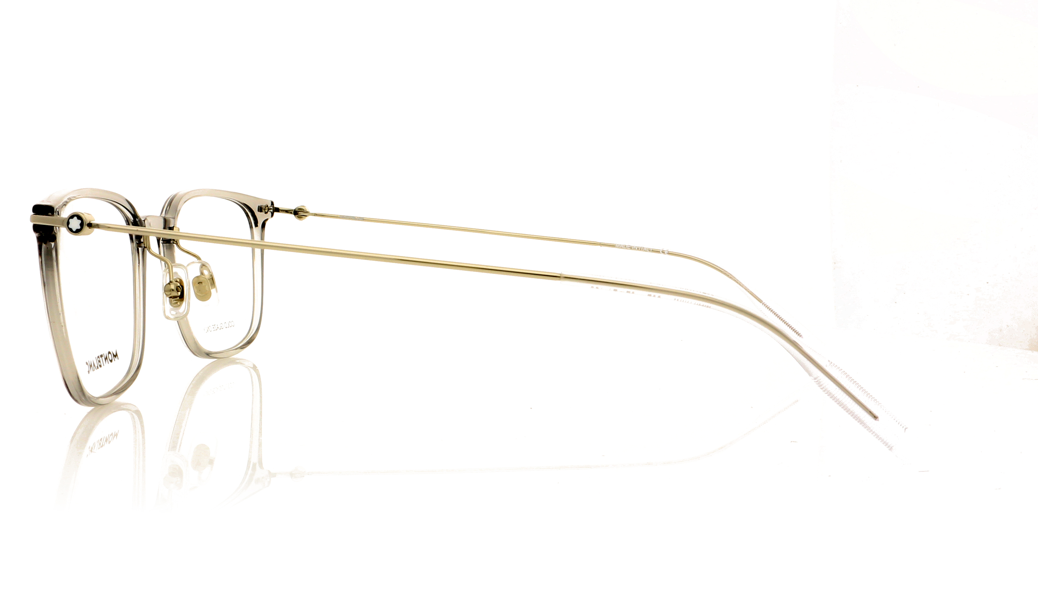 Montblanc MB0100O Grey-Silver 2 Glasses