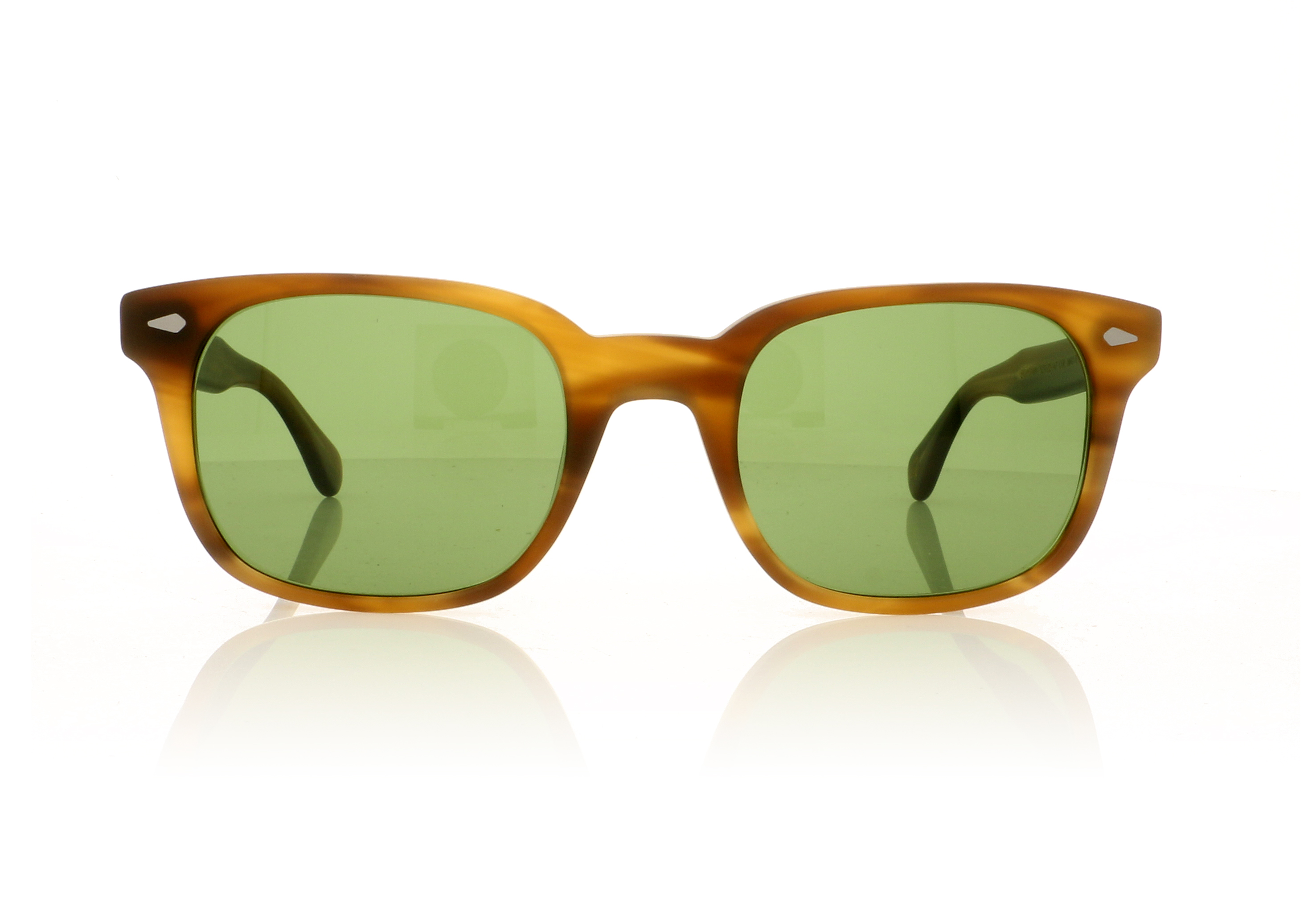 Moscot Boychik Matte Dark Blonde/Green Lenses 1324 Sunglasses