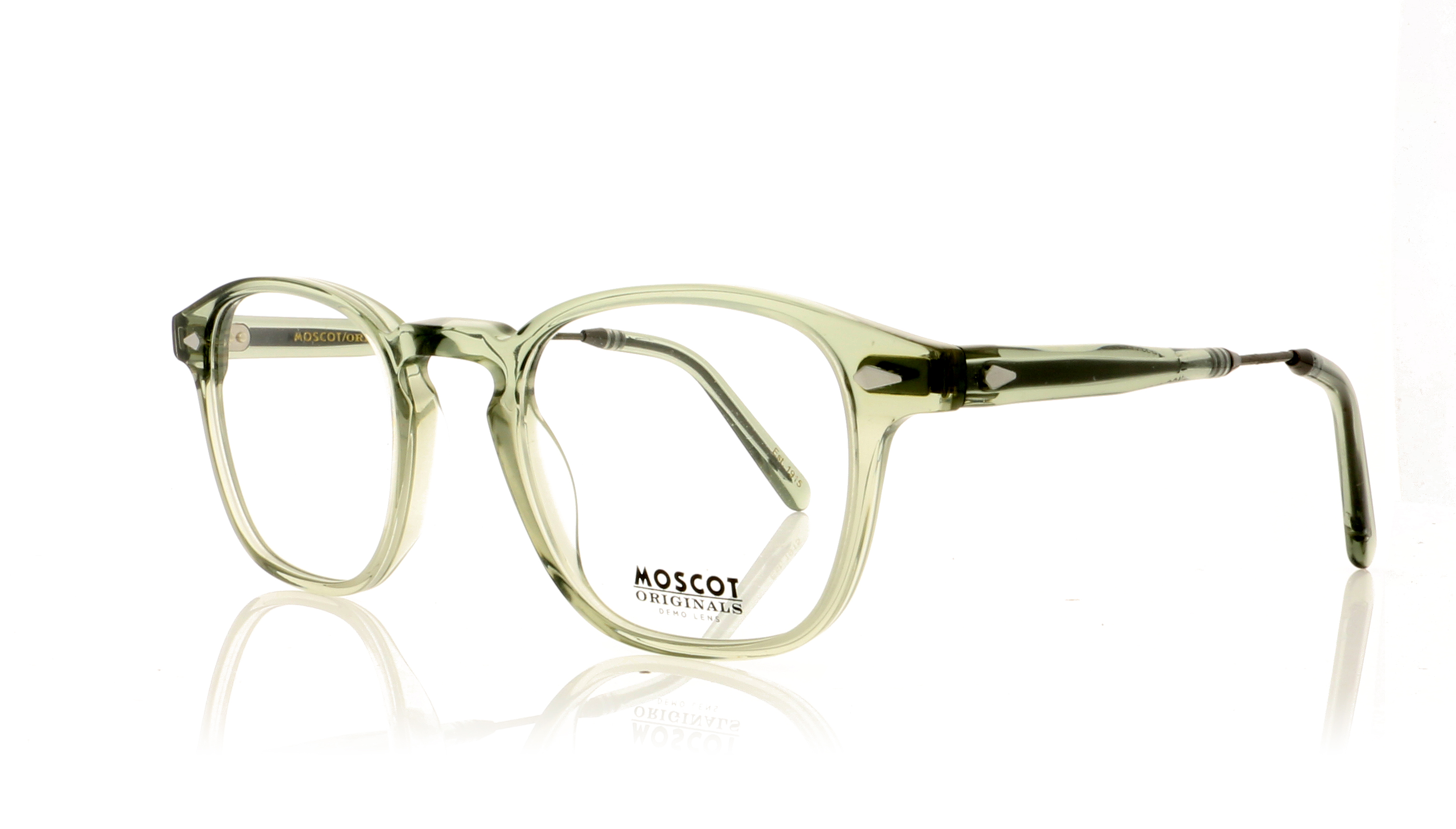 Moscot Genug Sage/Pewter 1909-01 Glasses