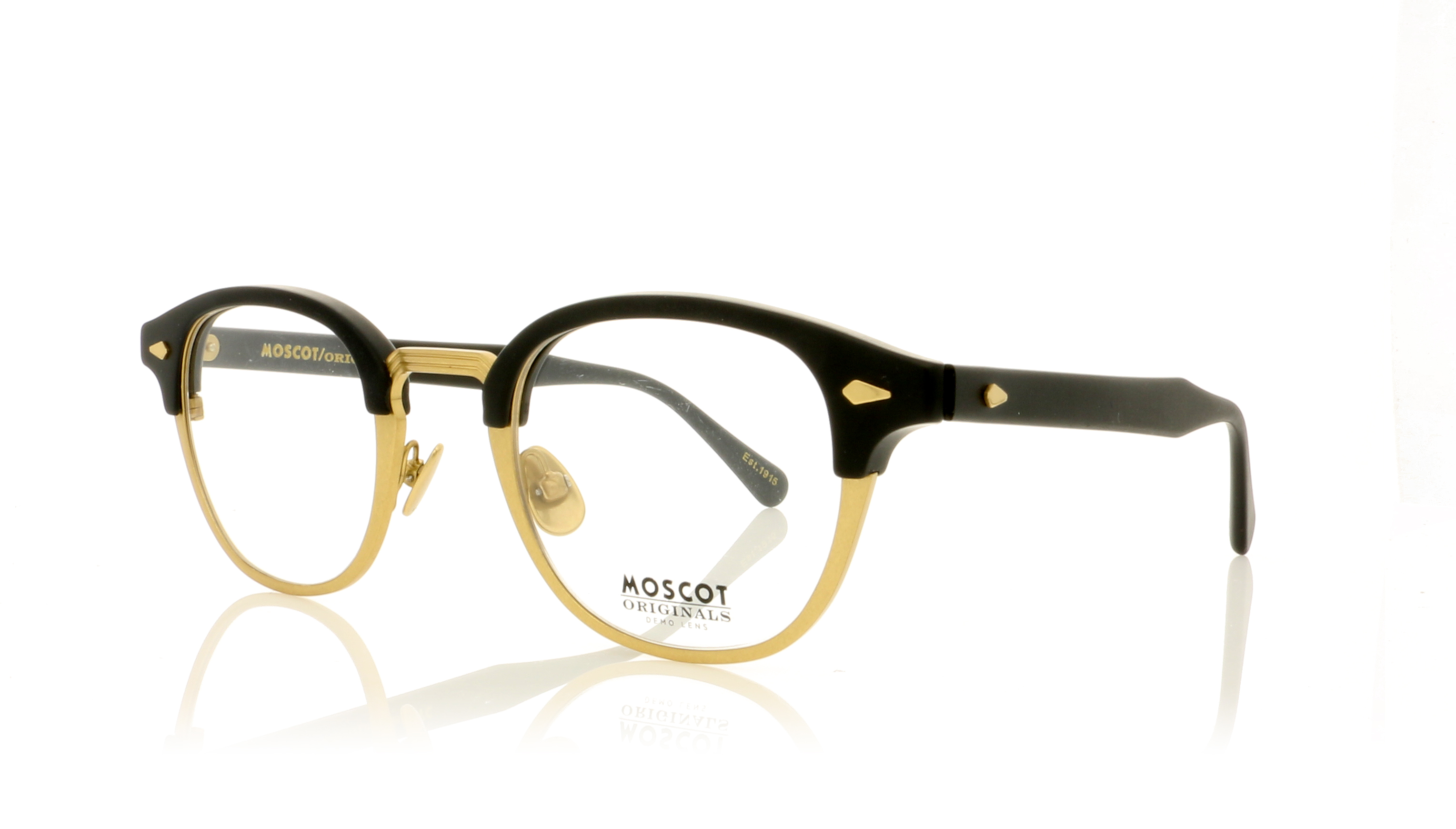 Moscot Lemtosh Mac Matte Black/Matte Gold MB/MG Glasses
