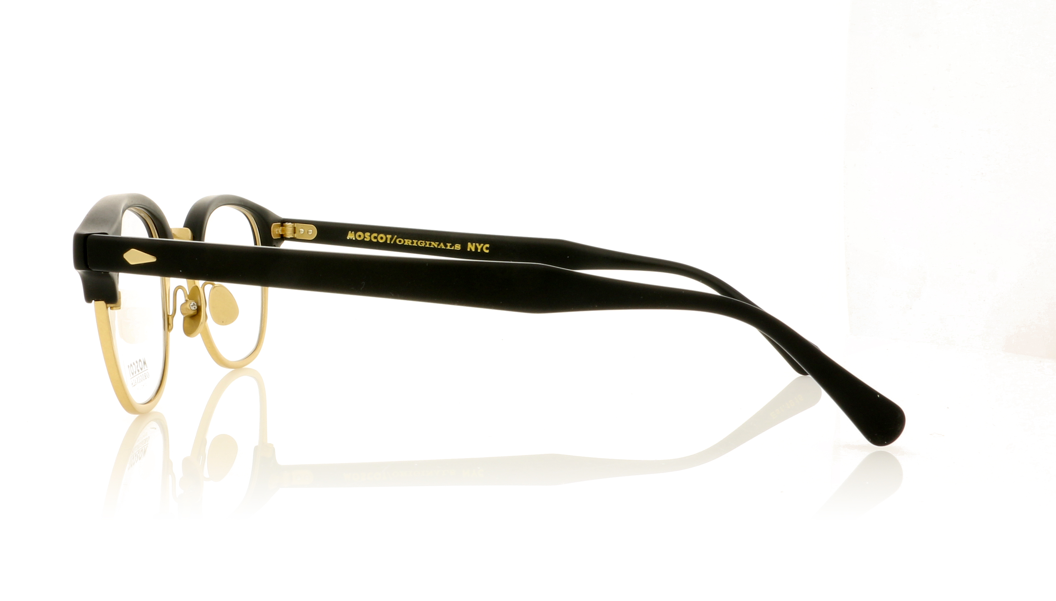 Moscot Lemtosh Mac Matte Black/Matte Gold MB/MG Glasses