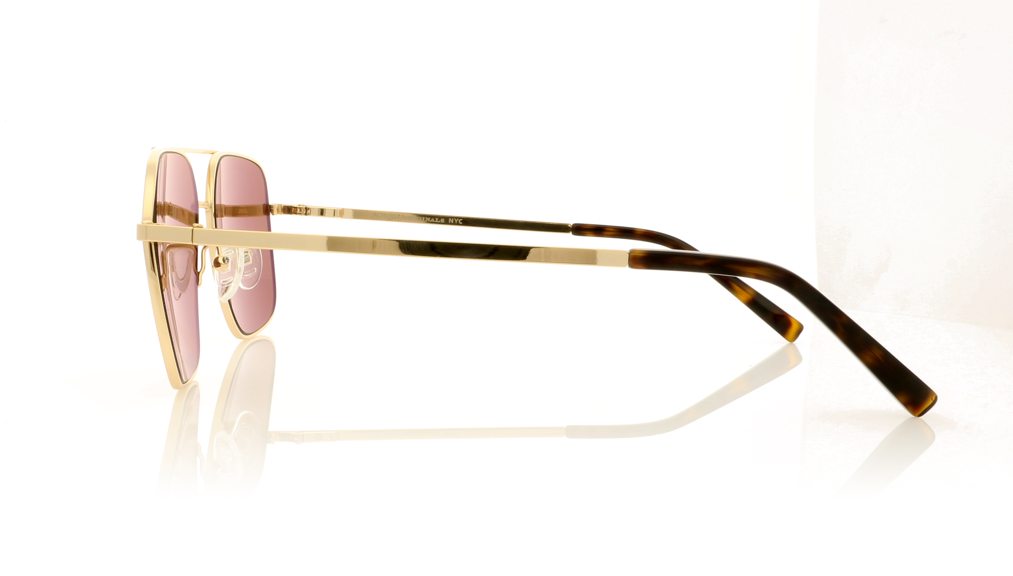 Moscot Shtarker Sun Gold/cosmitan brown lenses 0700-03 Sunglasses