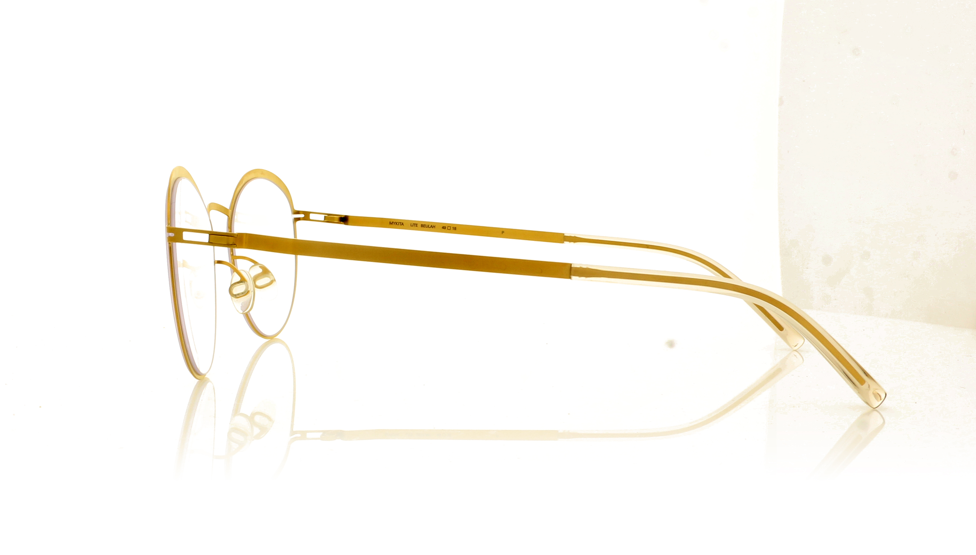 Mykita Lite Beulah Beulah Frosted Gold/Dark Sand 486 Glasses