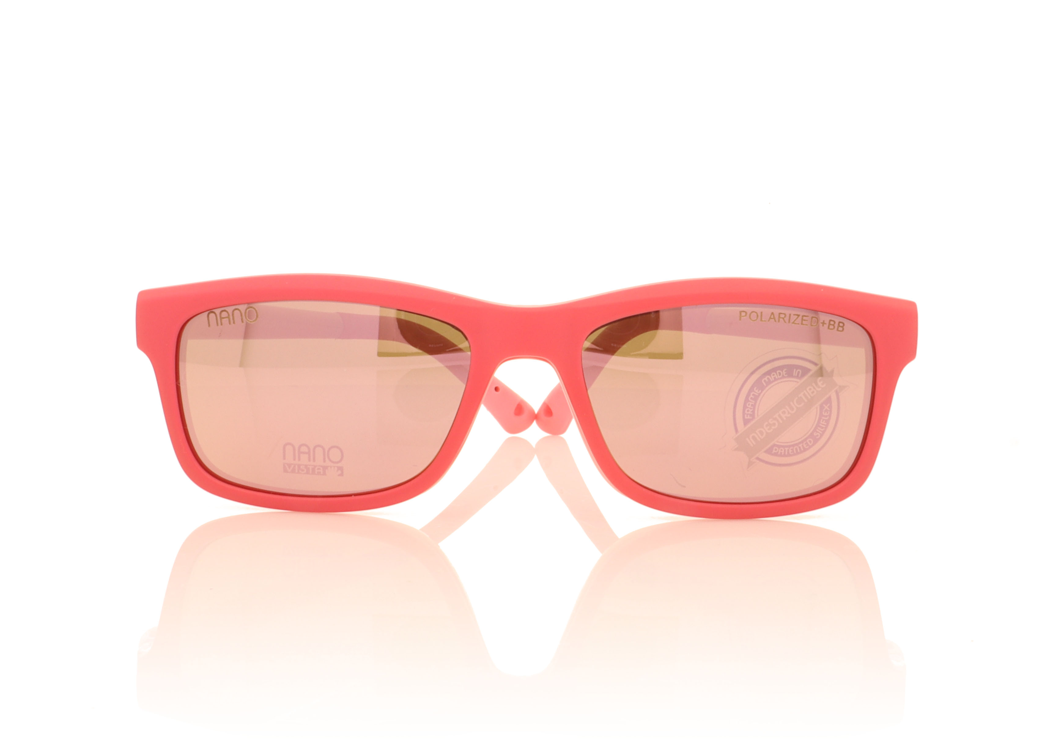 NanoVista Crew Pink With Clip On NA571946SC Glasses
