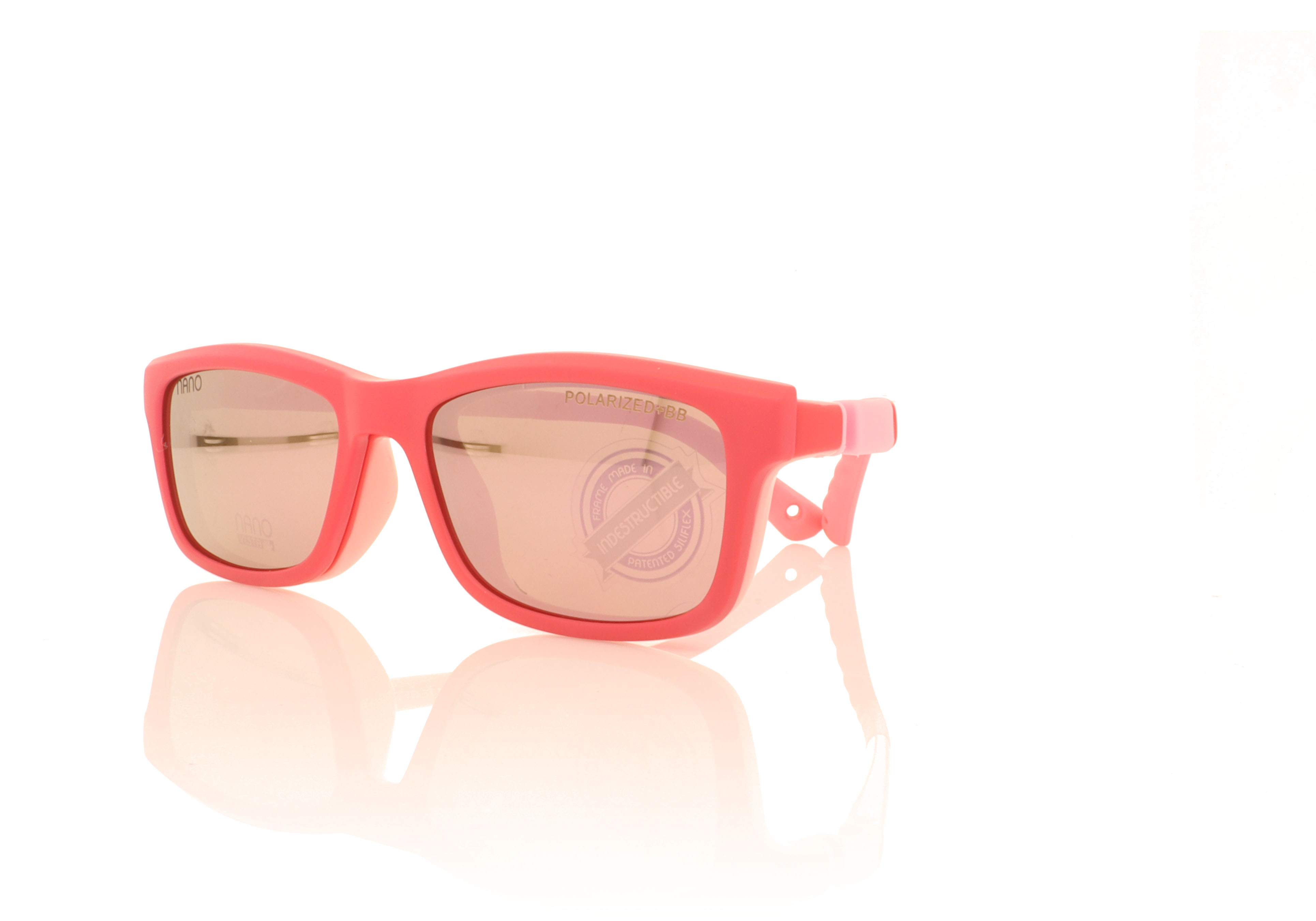 NanoVista Crew Pink With Clip On NA571946SC Glasses