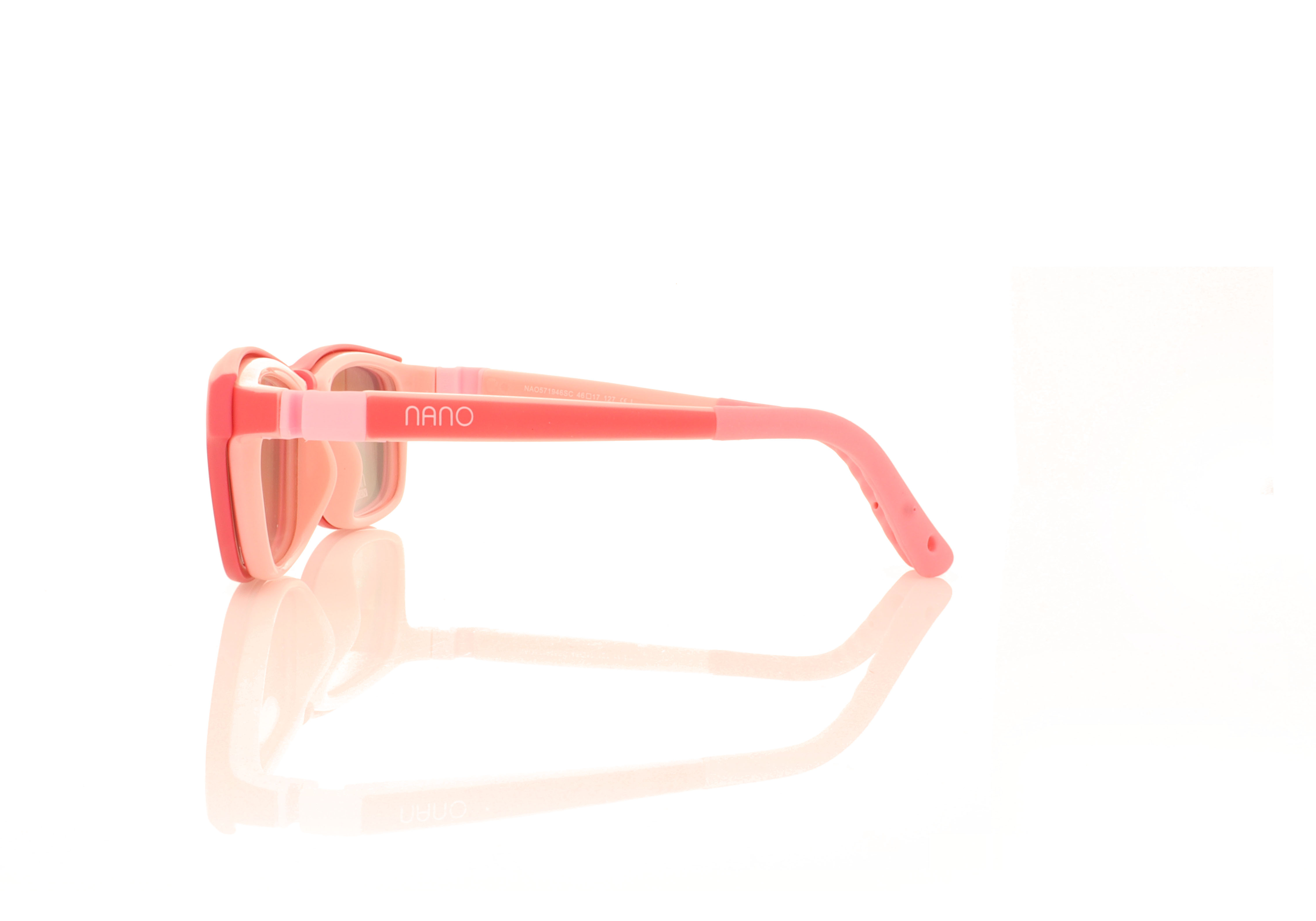 NanoVista Crew Pink With Clip On NA571946SC Glasses