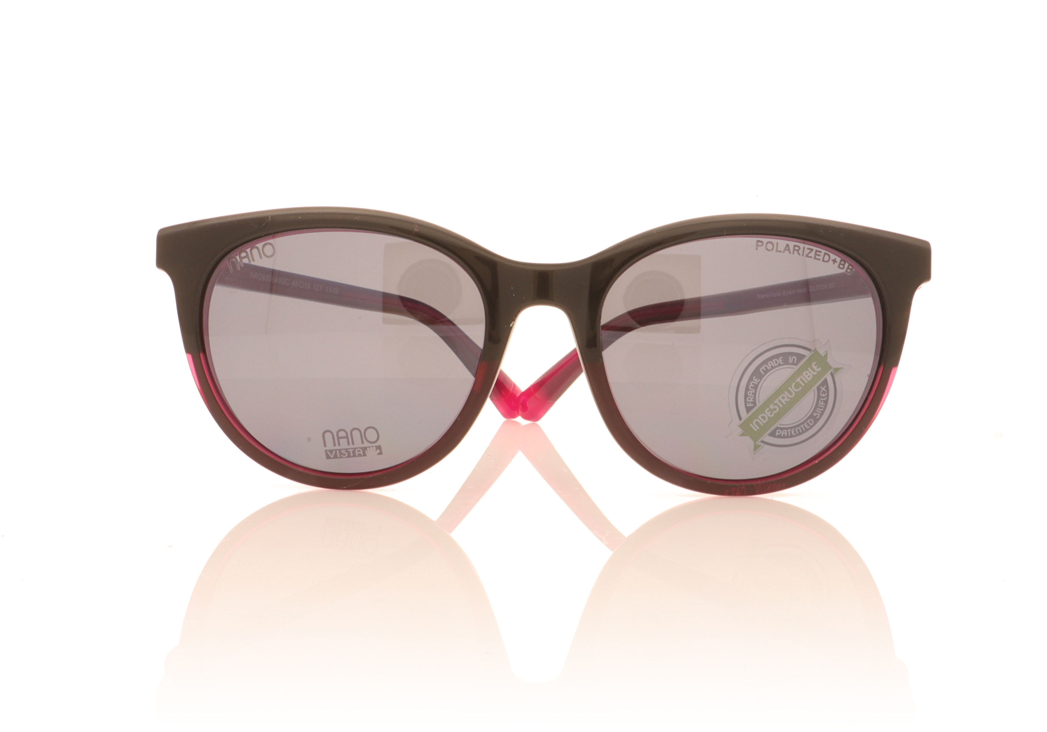 NanoVista Glitch Black/Pink With Clip On NAO830648SC Glasses