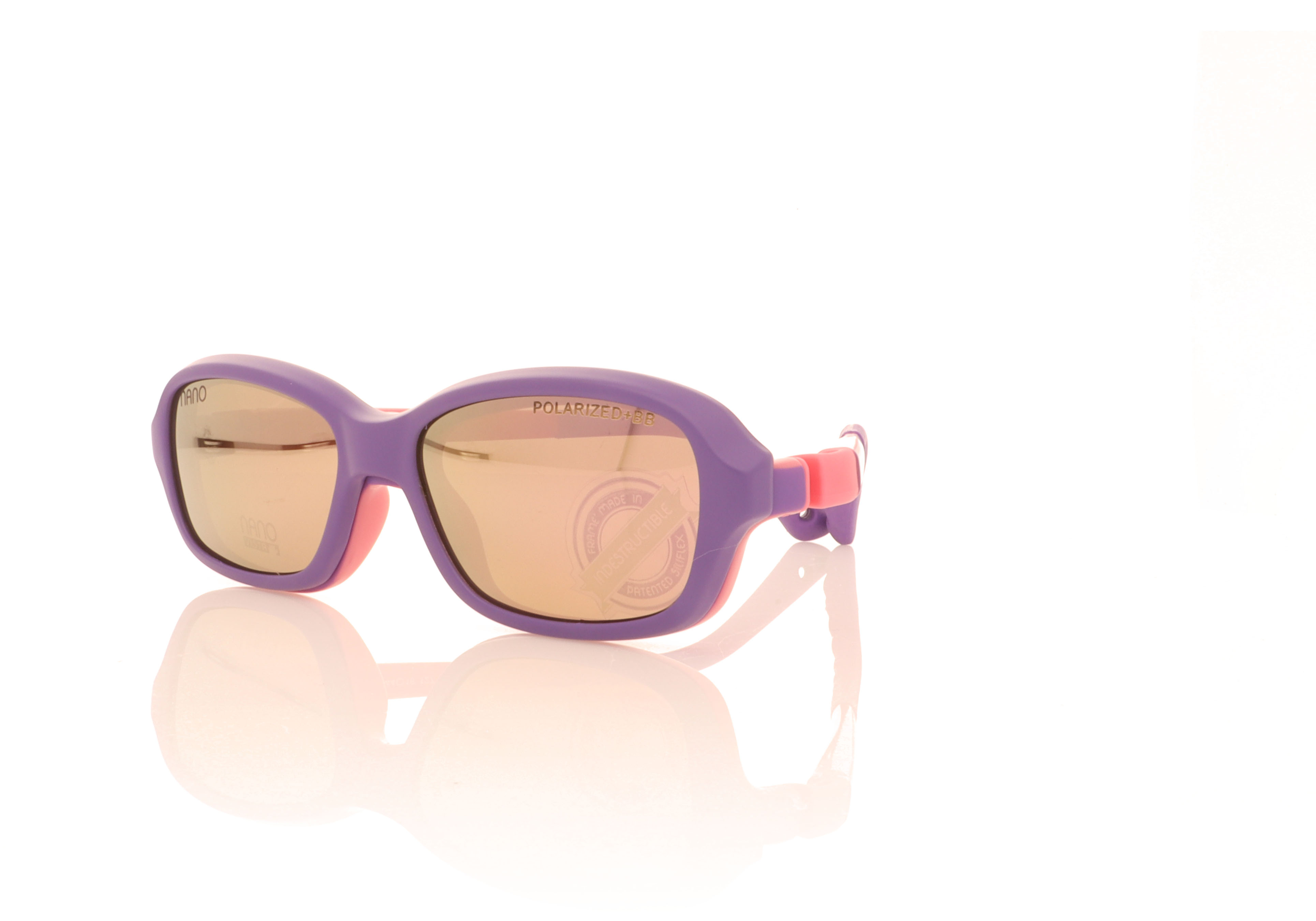 NanoVista Quest Purple Pink With Clip NAO50135HSC Glasses