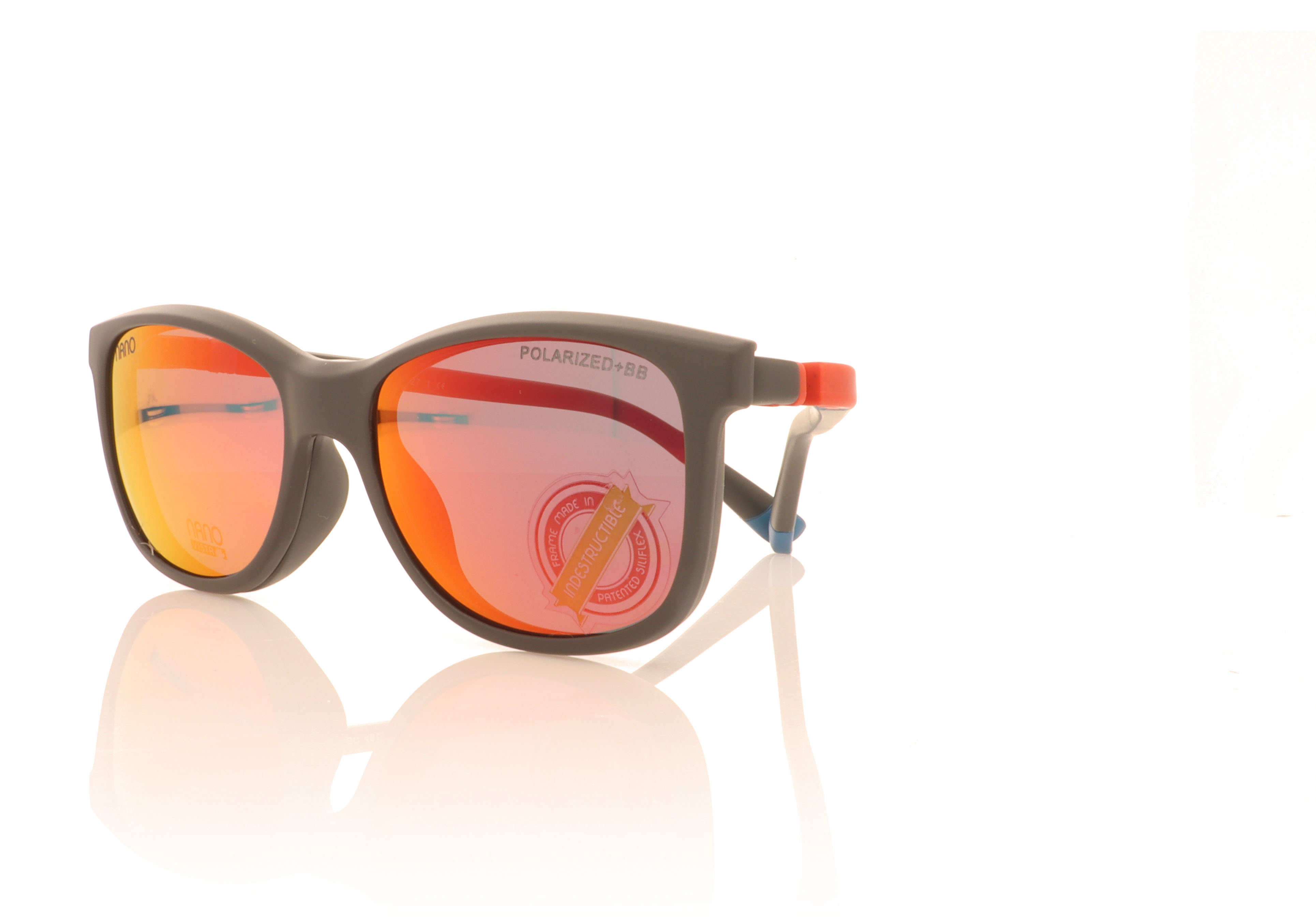 NanoVista Quest Grey with Clip On NAO840348SC Glasses