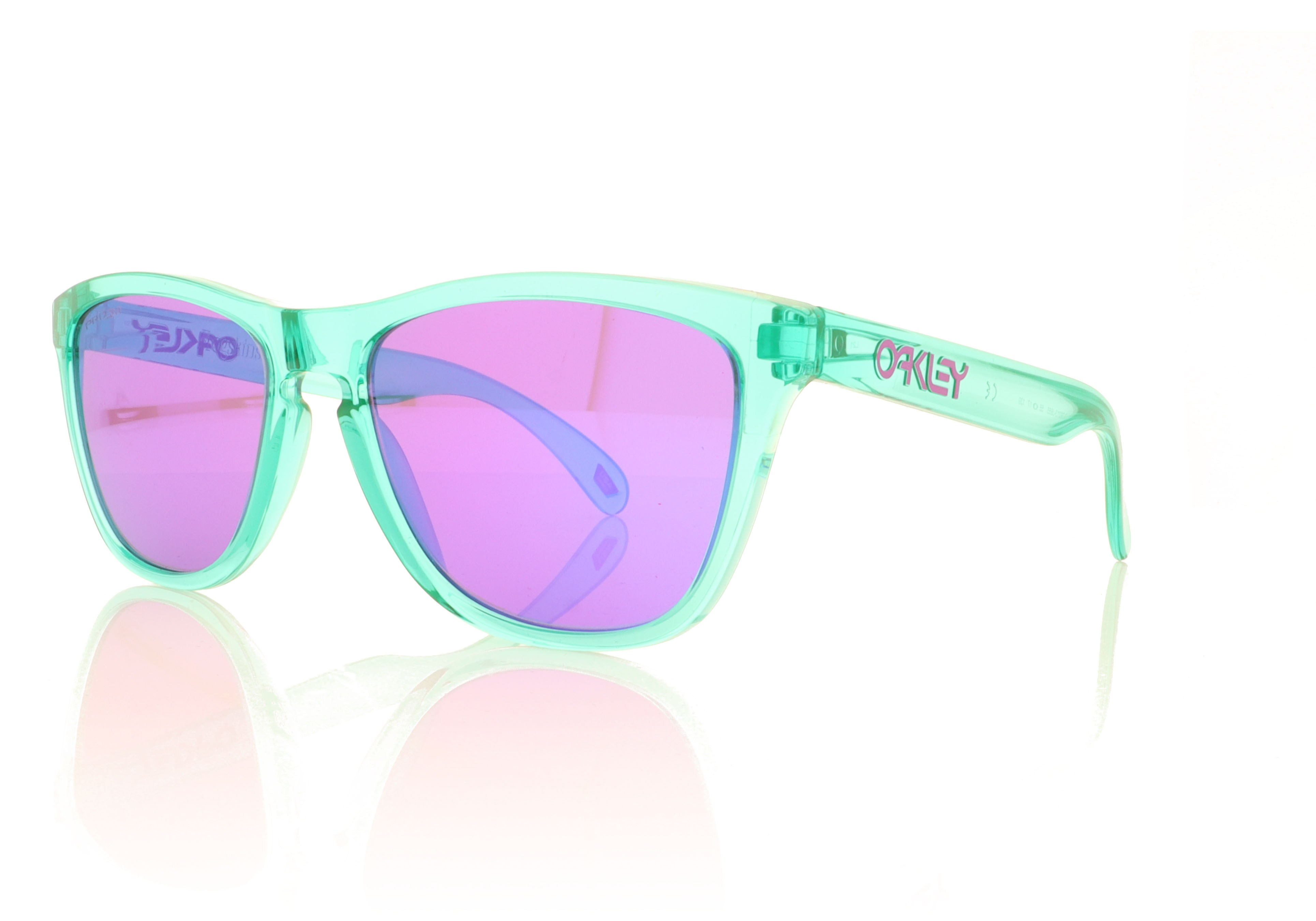 Oakley Frogskins 0OO9013 Translucent Celeste 9013J8 Sunglasses