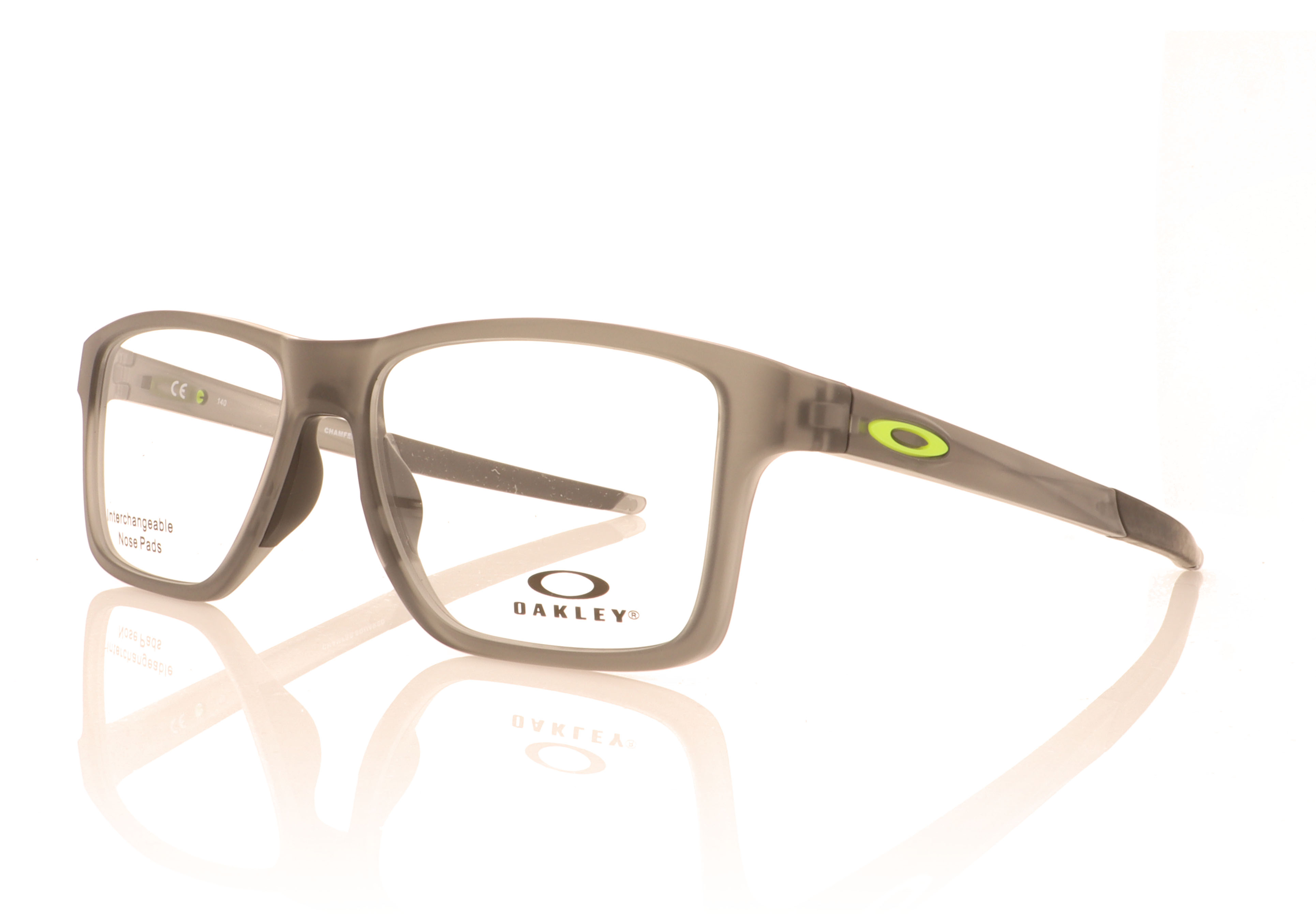 Oakley CHAMFER SQUARED OX8143 Satin Grey Smoke 814302 Glasses