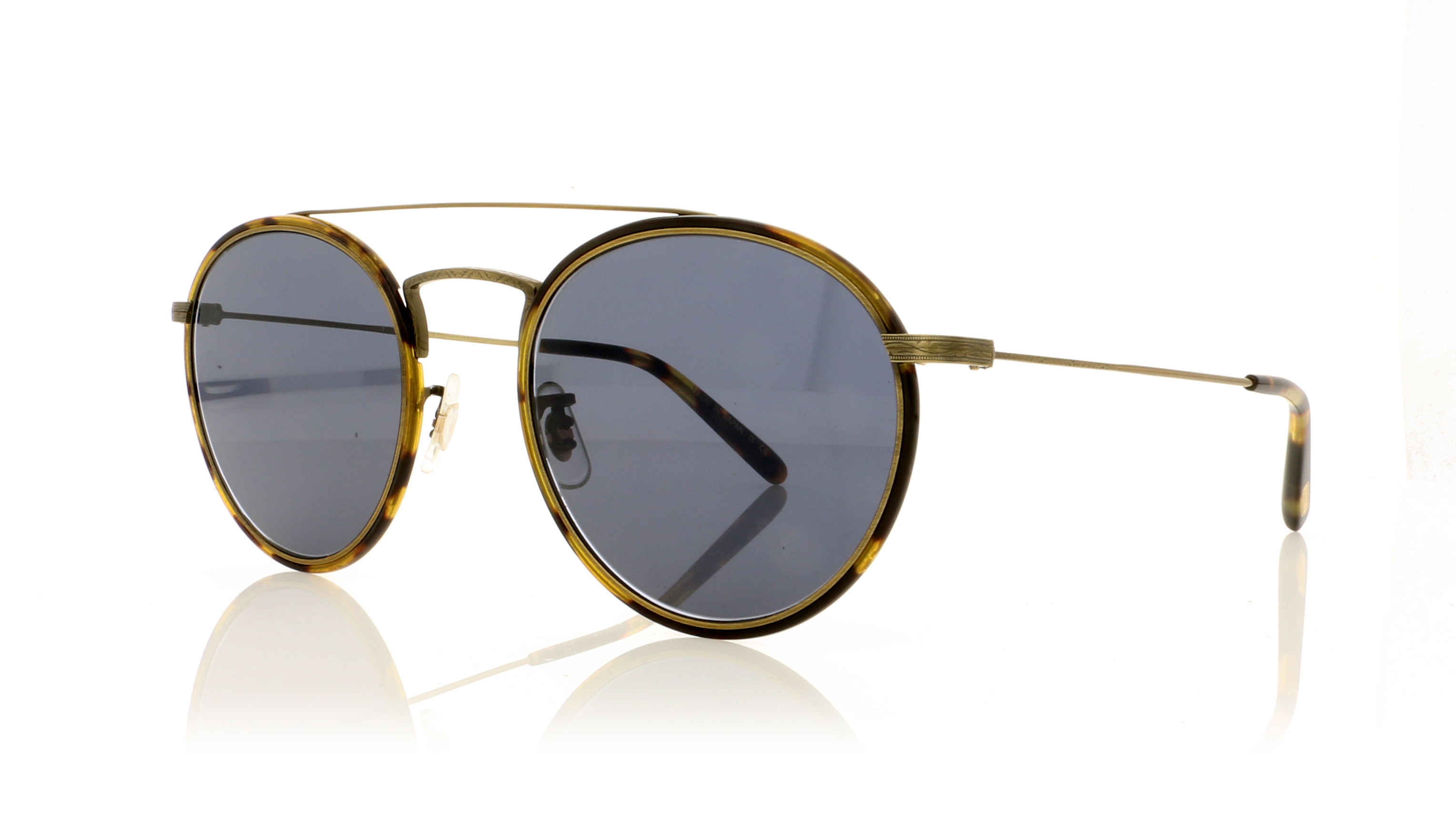 Oliver Peoples Ellice OV1235ST New Antique Gold/Blue Lenses 5284R5 Sunglasses