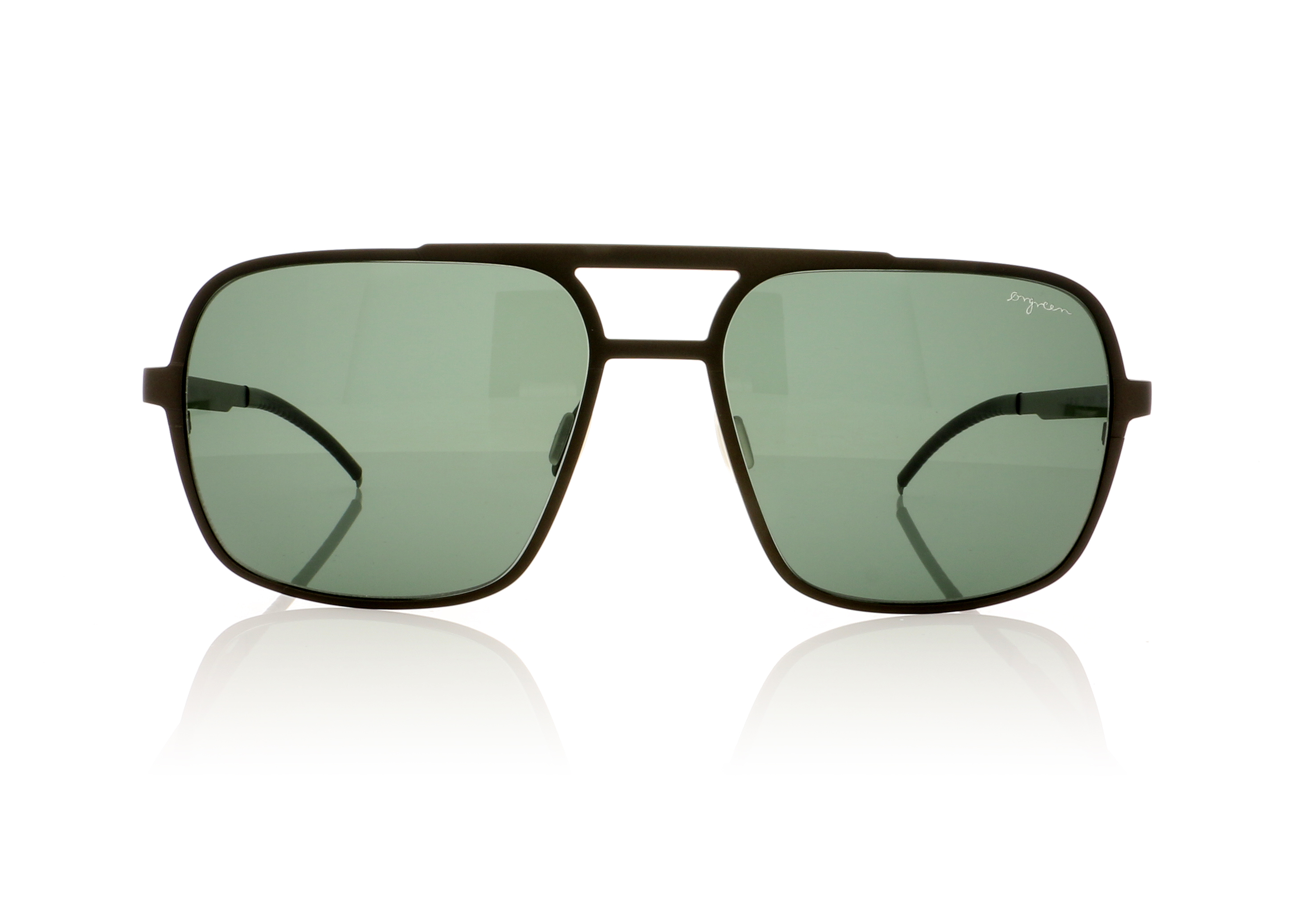Ørgreen Clint Sandblasted olive brown/sandblasted titanium 560 Sunglasses