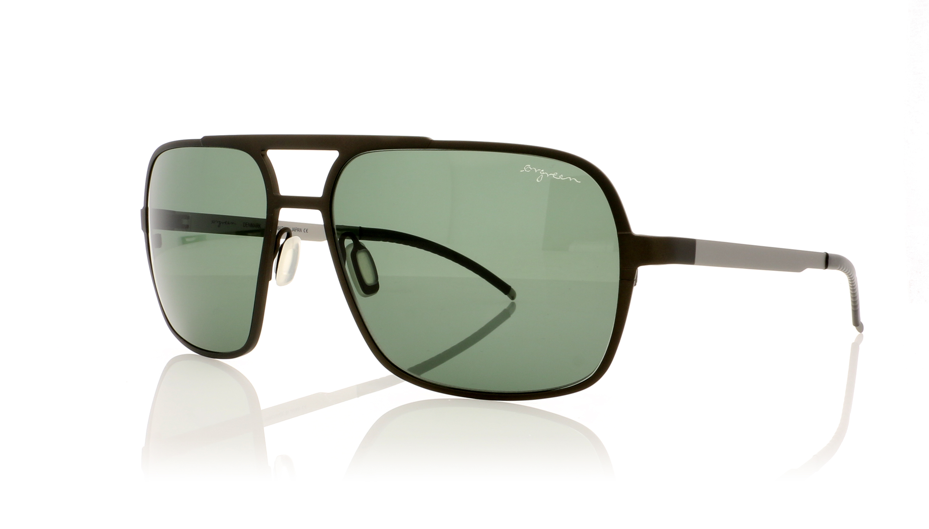 Ørgreen Clint Sandblasted olive brown/sandblasted titanium 560 Sunglasses