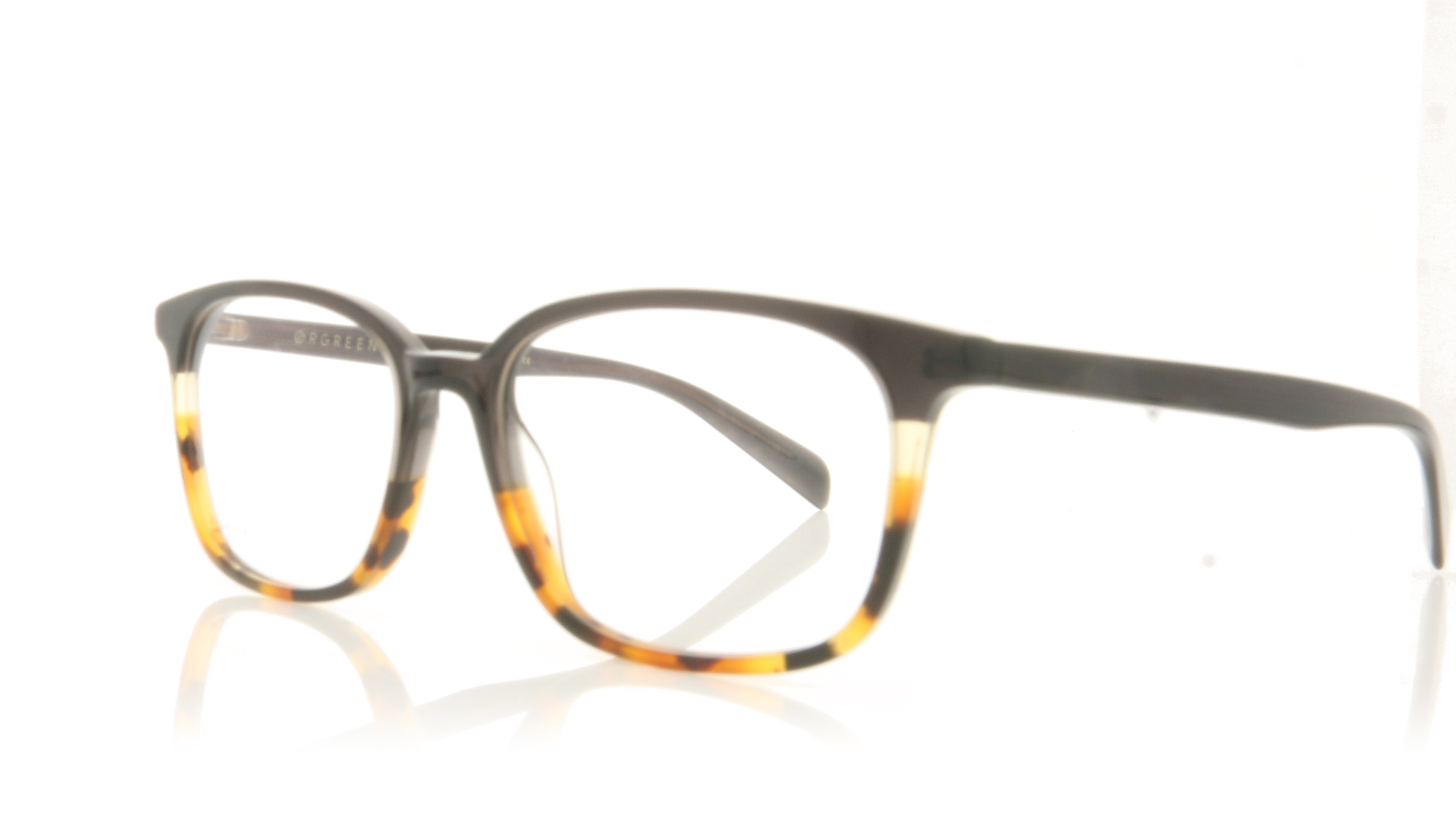 Ørgreen Patrik Almost Black Clear Yellow Amber Havana A091 Glasses