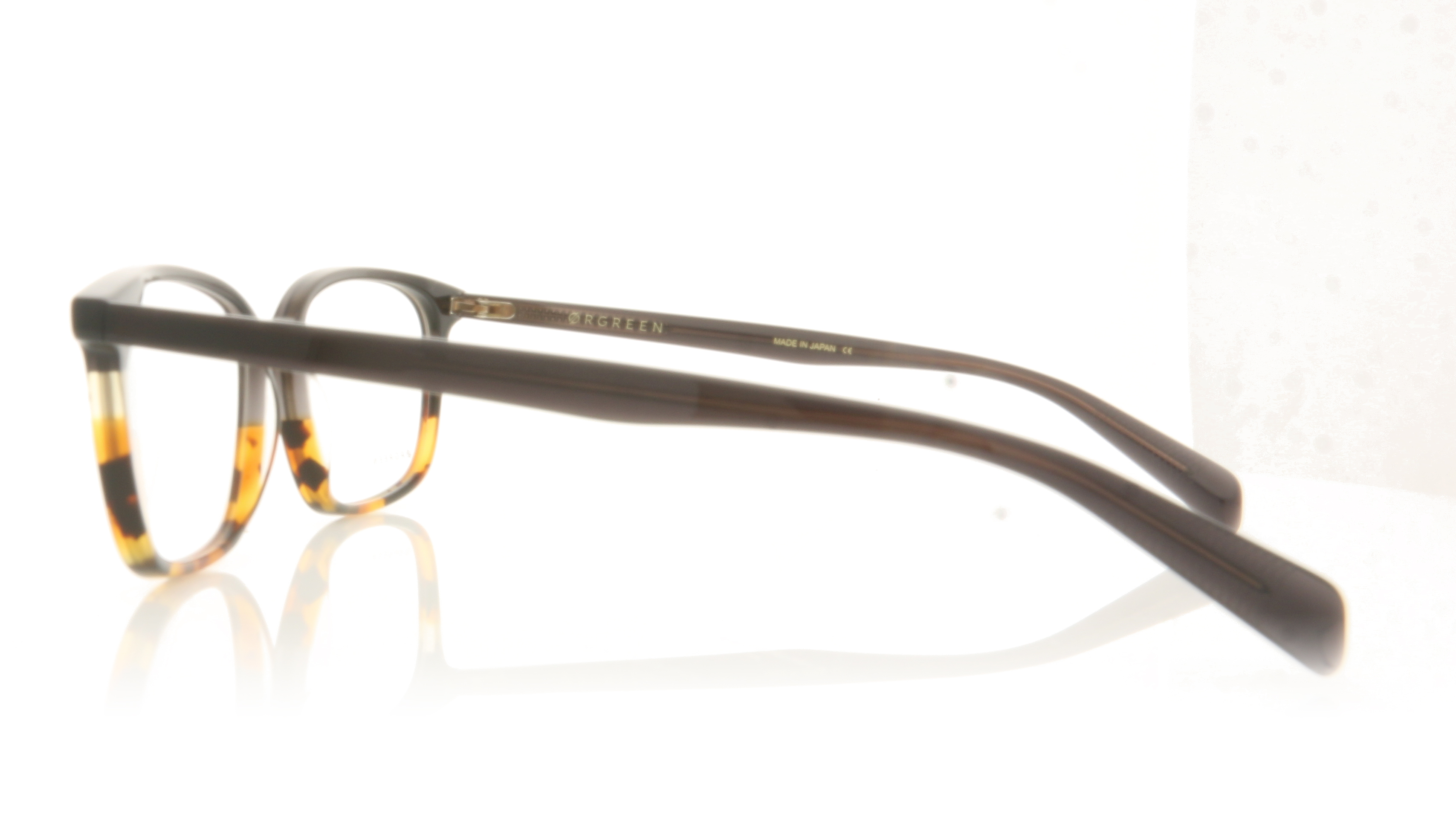 Ørgreen Patrik Almost Black Clear Yellow Amber Havana A091 Glasses