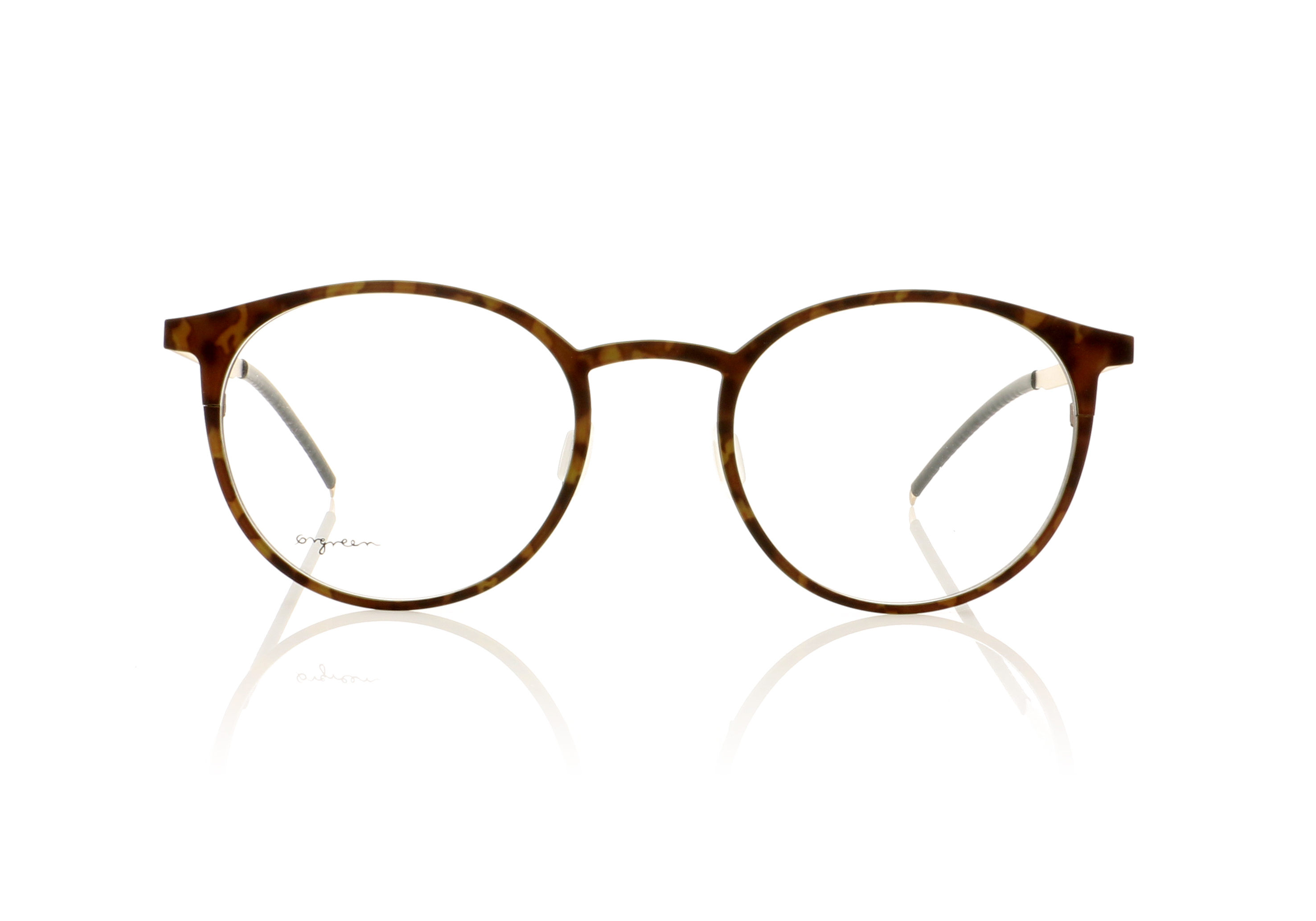 Ørgreen Vitus Matte Brown Tortoise/Sandblasted White Gold 808 Glasses