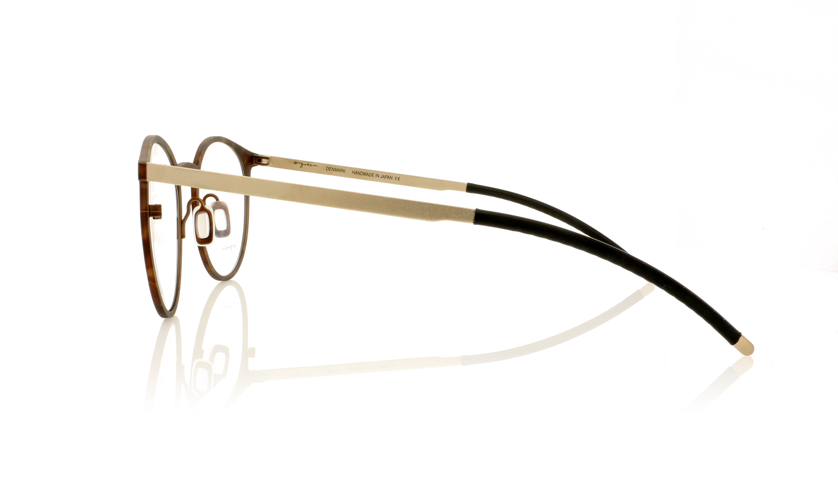 Ørgreen Vitus Matte Brown Tortoise/Sandblasted White Gold 808 Glasses